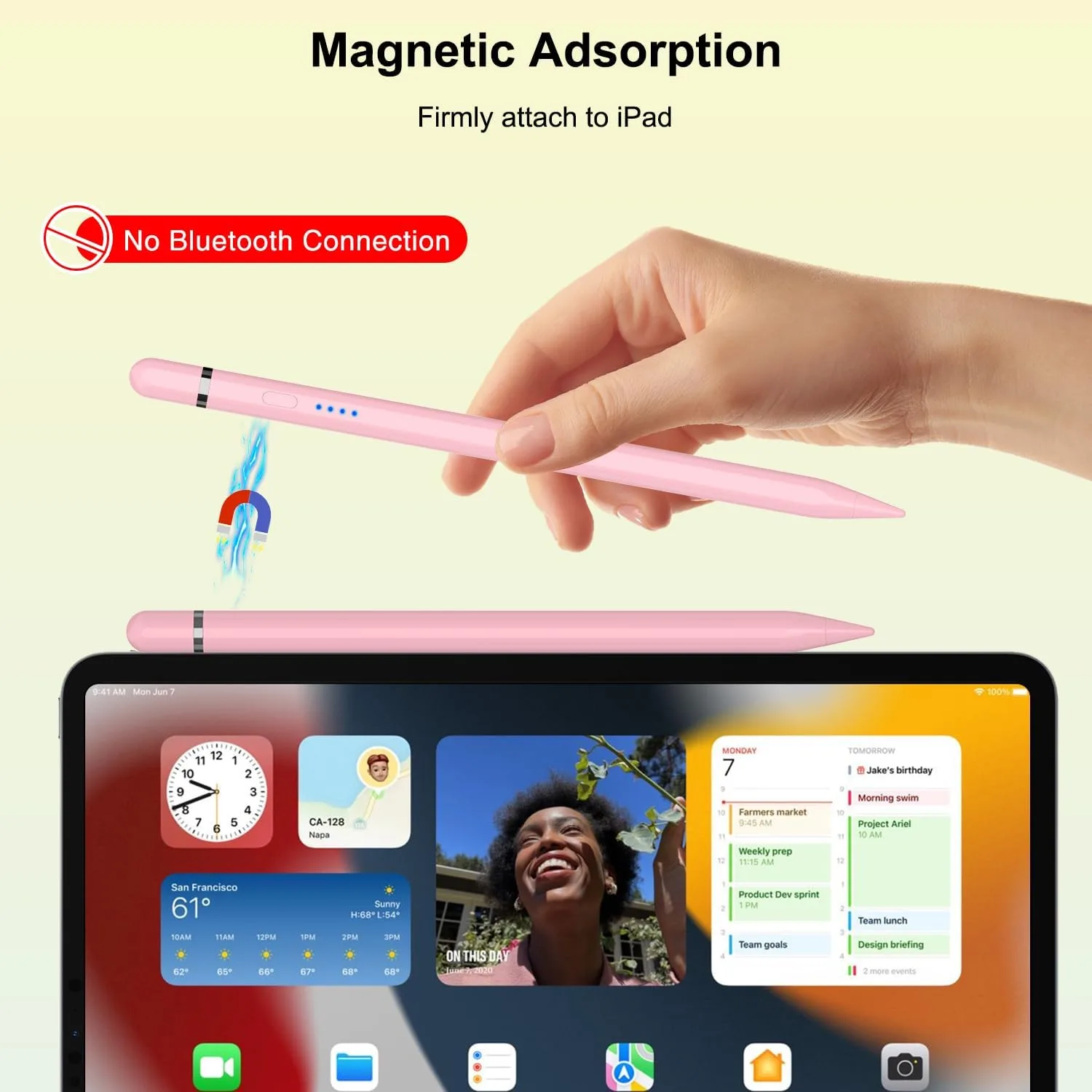 Pencil 1st Generation for iPad (2026-2018), iPad Pencil USB C Fast Charging