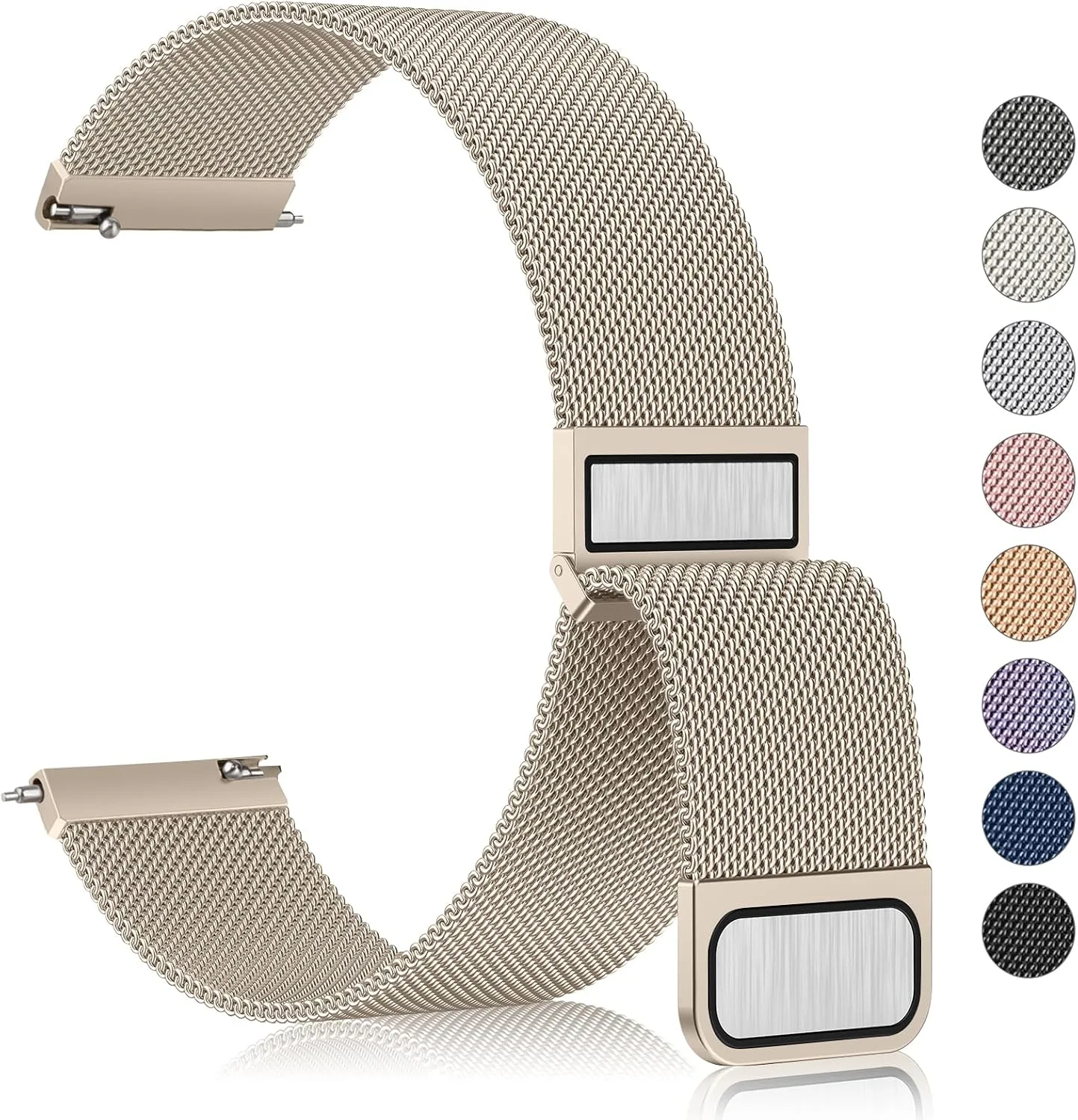 Metal Bands Compatible with IDW13,IDW16,IDW19 Smartwatch Bands, 22mm Stainless Steel Metal Replacement Strap for Fitpolo IDW13/Woneligo W13 Smartwatch Bands,ENOMIR/TOOBUR/MILOUZ/Gydom/Faweio/Veryfit IDW19 Smartwatch Bands