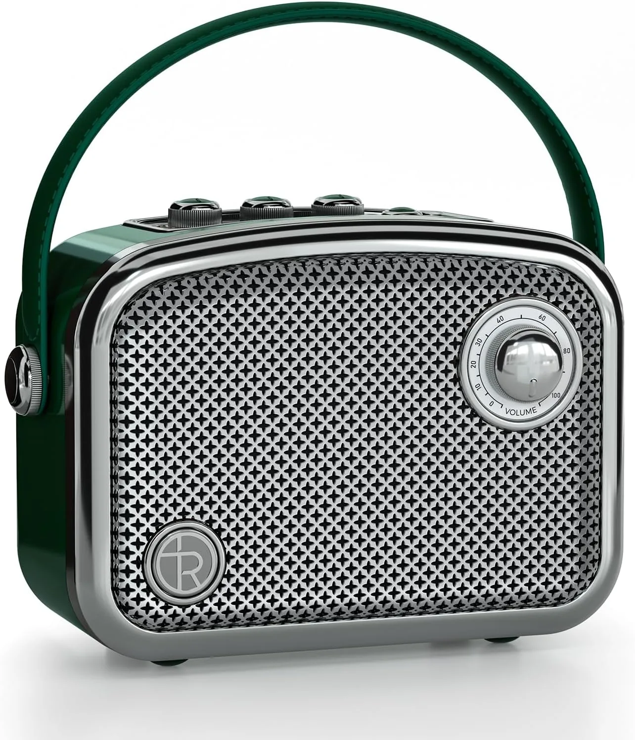 Bluetooth Speaker, 40W, Retro Decor, Small Gift for Women Man, Green