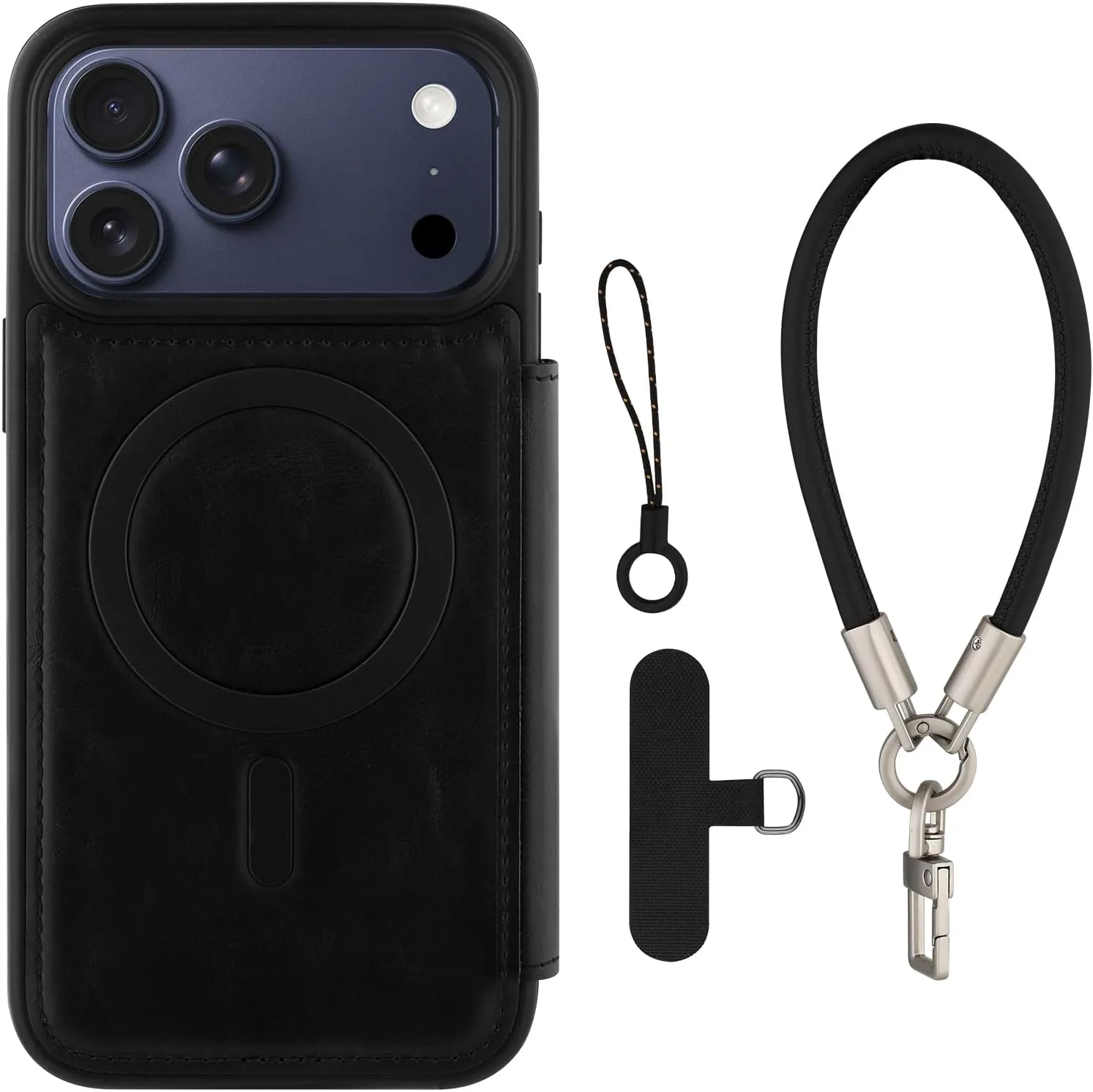 Wallet Phone Case Crafted for iPhone 17 Pro Black