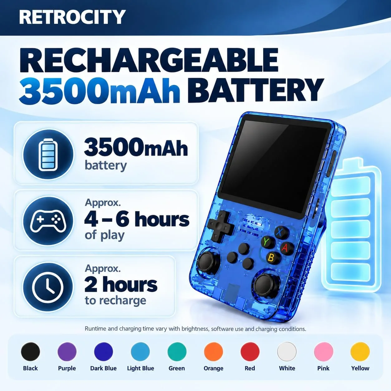 RETROCITY Handheld Game Console, 3.5-Inch Screen, Open-Source Gaming System