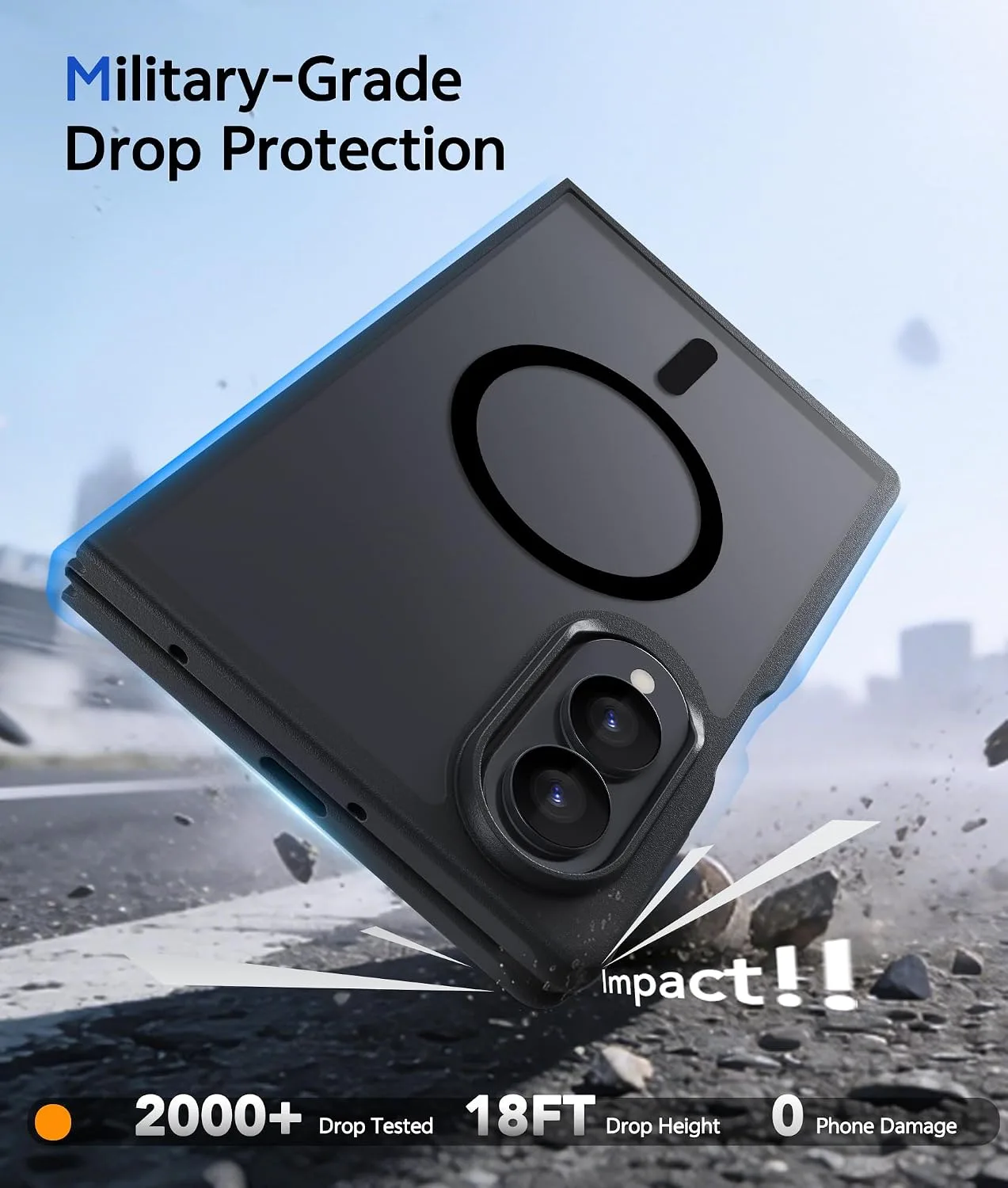 for Samsung Galaxy Z Fold 8 Case, with Privacy Screen Protector