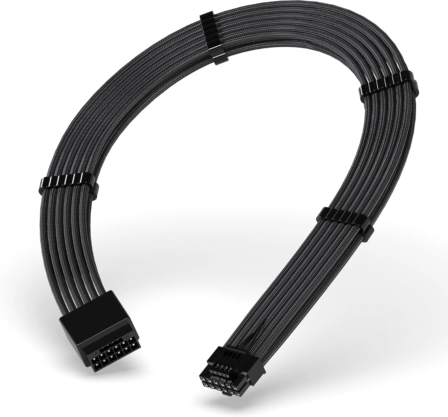 Cable de extensión EZDIY-FAB 16pin (12+4) 12VHPWR PCIe 5.0 para GPU compatible con RTX 5080, 5070, 4090, 4080, 4070