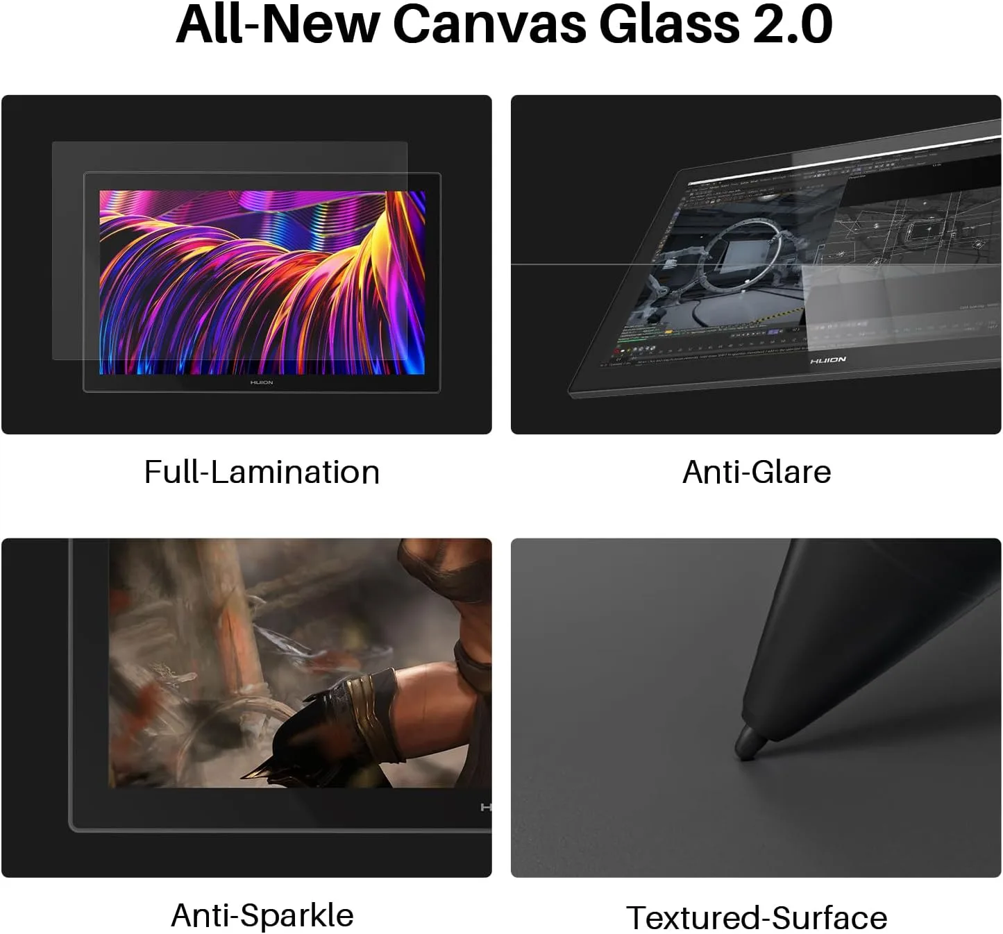 HUION KAMVAS Pro 27 4K UHD Drawing Tablet with Screen 98% Adobe RGB