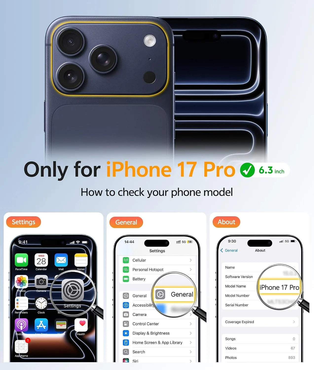FNTCASE for iPhone 18 Pro Case/iPhone 17 Pro Case, Fit for Magsafe, Black