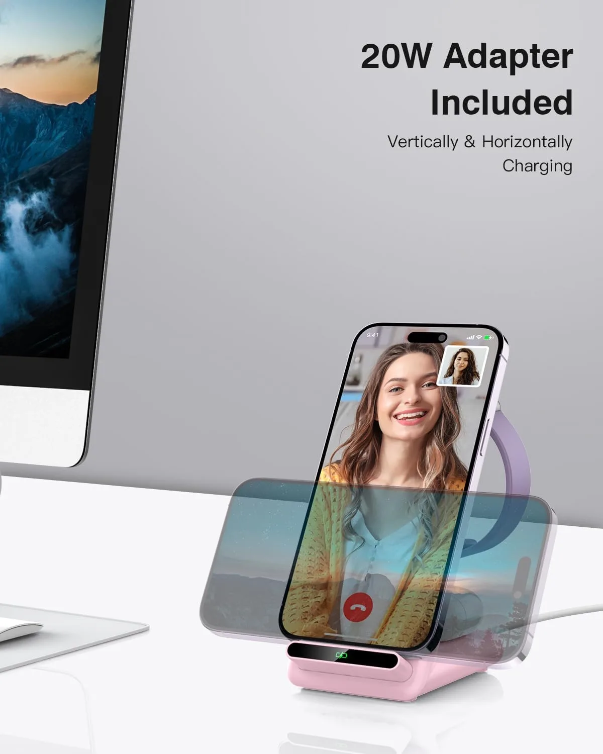 Wireless Charging Station,3 in 1 Charging Stand for Apple Multiple Devices