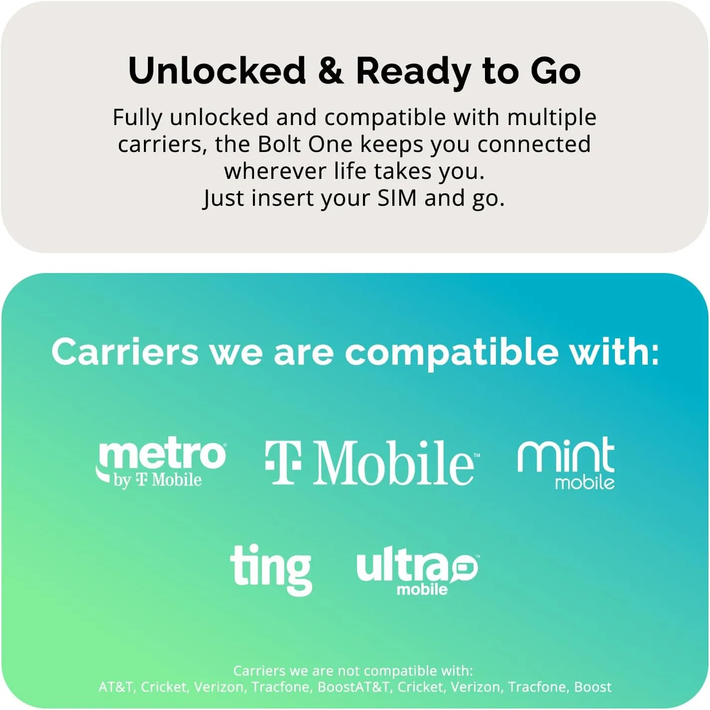 Bolt One, Unlocked Android Phone, 2025, US Warranty, 32GB (Pink)