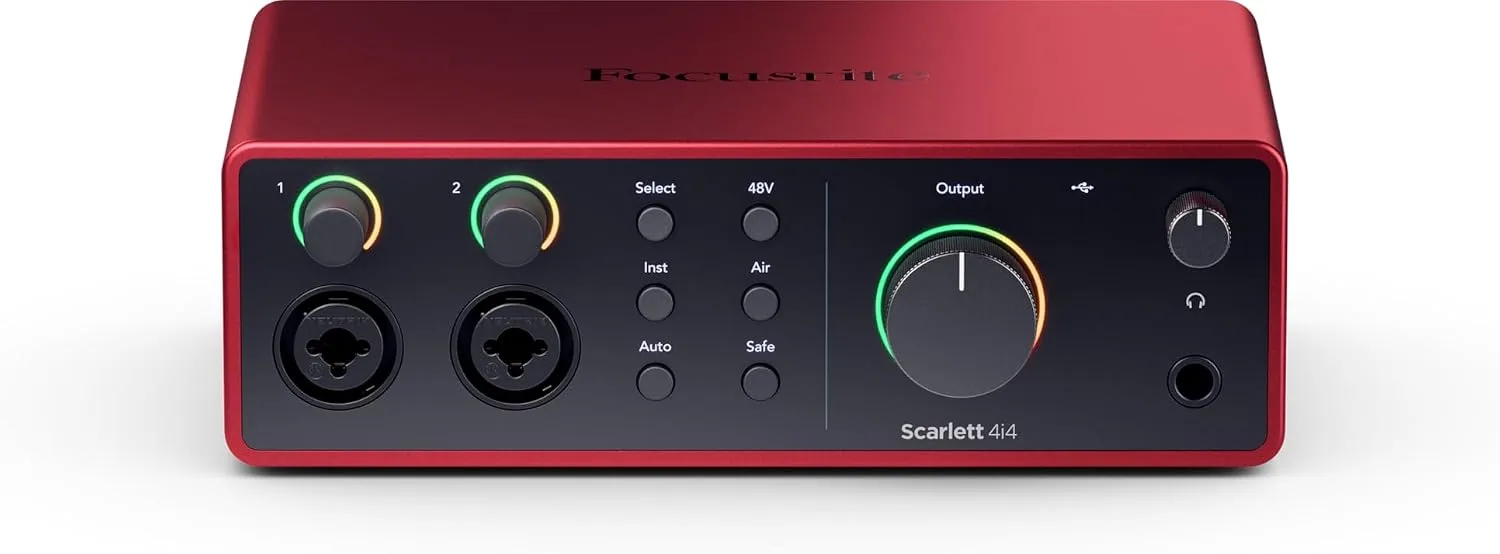 Focusrite Scarlett 4i4 4th Gen USB-C Audio Interface