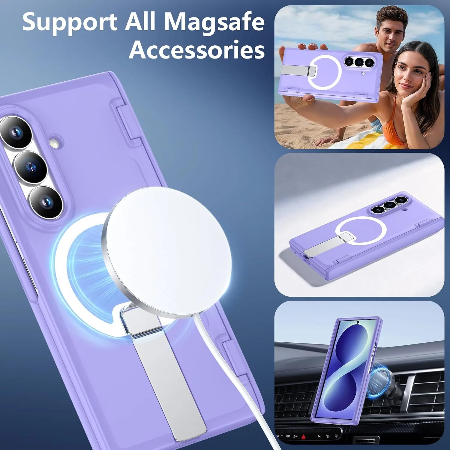 For Samsung Galaxy Z Fold 8 Ultra Case with Kickstand & Screen Protector