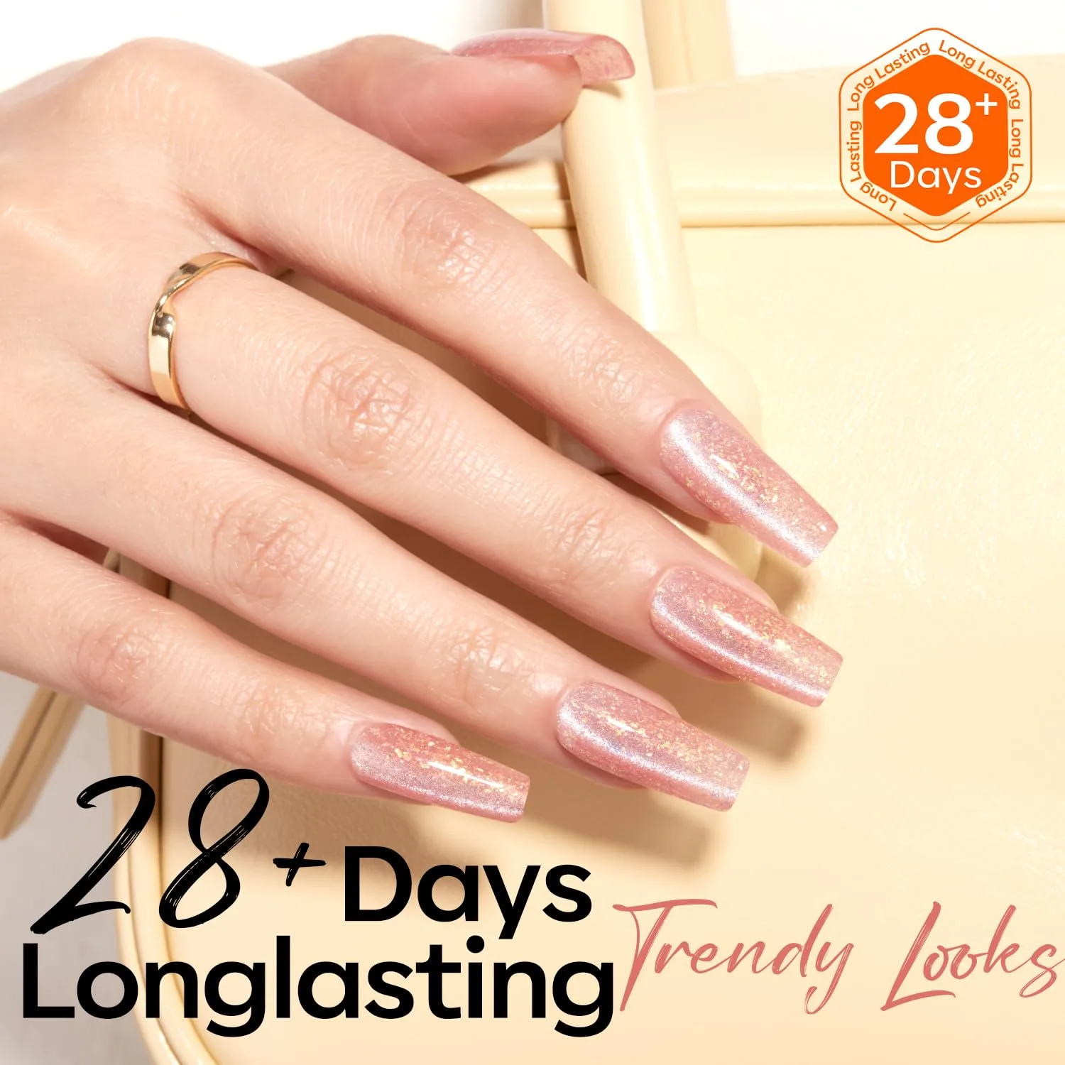 modelones Nude Cat Eye Pink Gel Polish 9D Cateye with Magnet
