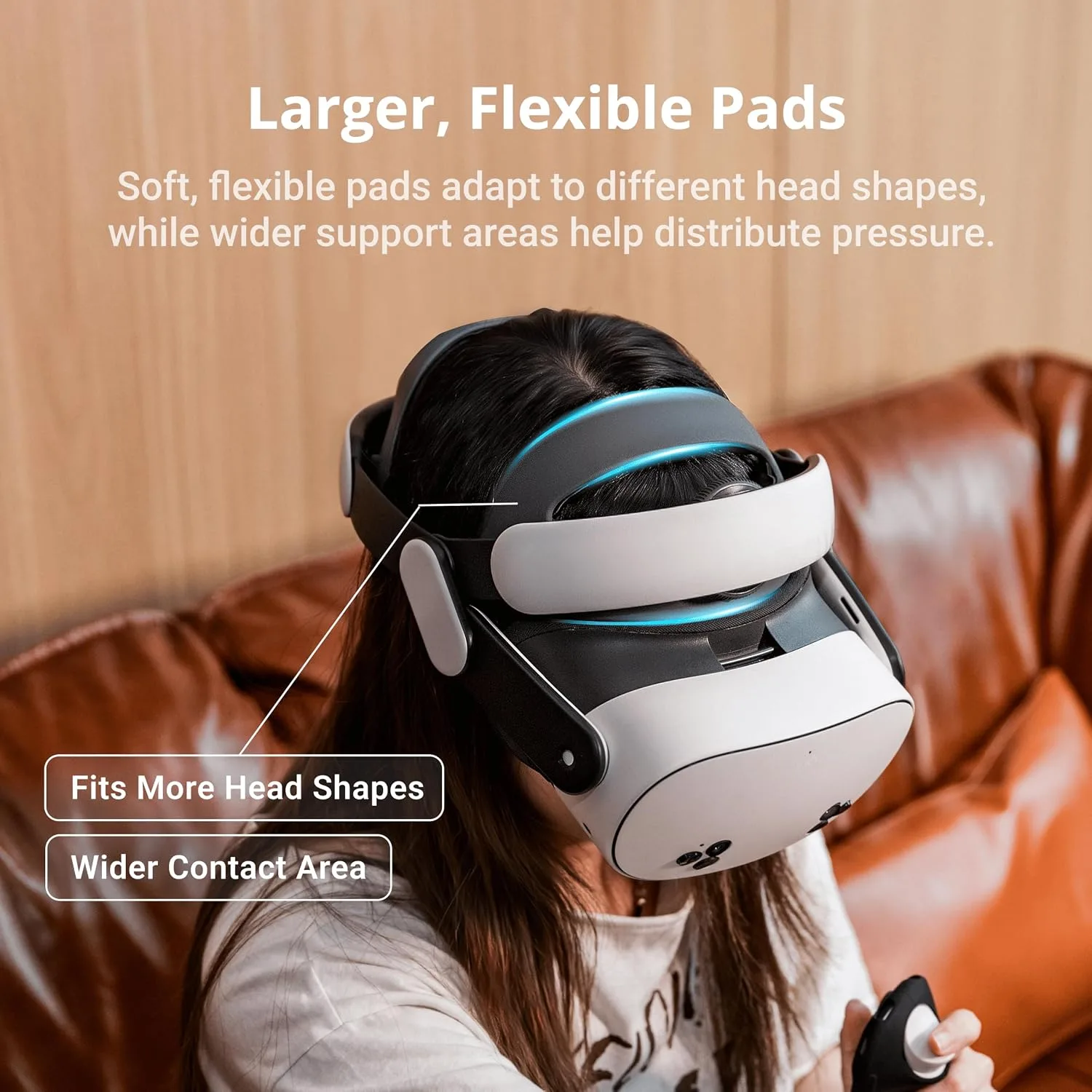 BOBOVR M3 Head Strap Compatible with Quest 3/3S, Dual-Mode VR Strap with Halo and Elite Fit Modes, Front and Rear Adjustment Knobs, Reduced Face Pressure, Stable Fit for Active Games