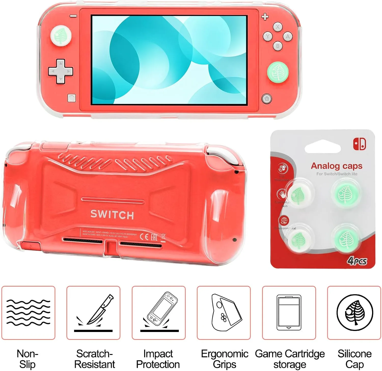 Switch Lite Case 16-in-1 Accessories Bundle for Nintendo Switch Lite (2019)