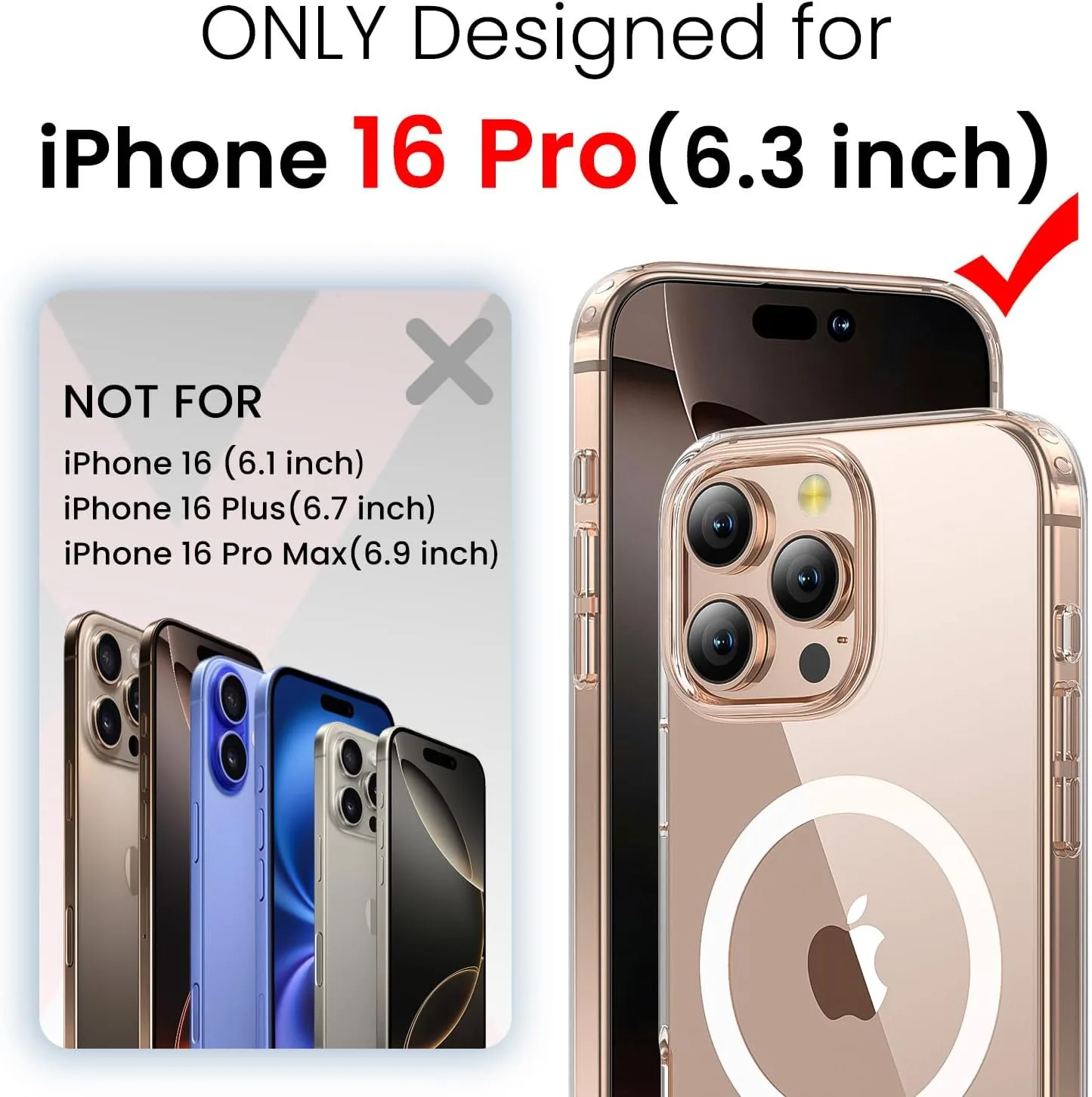 toushion 3 in 1 for iPhone 16 Pro Case with Camera Control Button