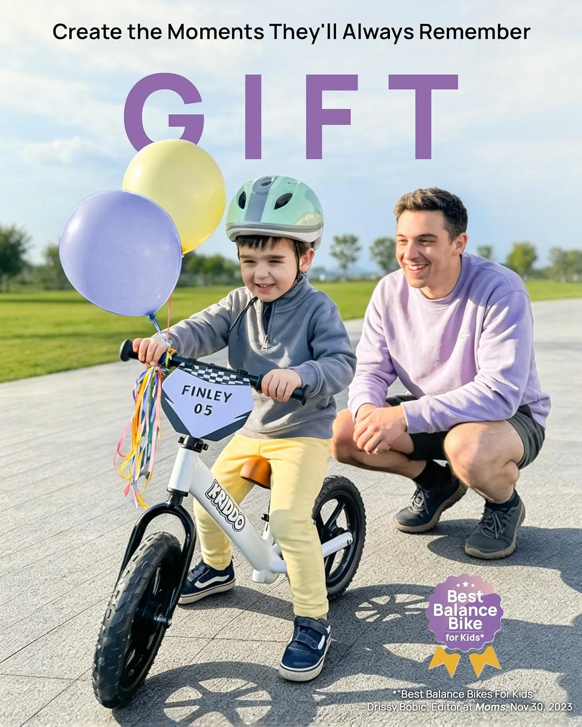 KRIDDO Toddler Balance Bike 2 Year Old, Gift for 2-3 Boys Girls, Adjustable