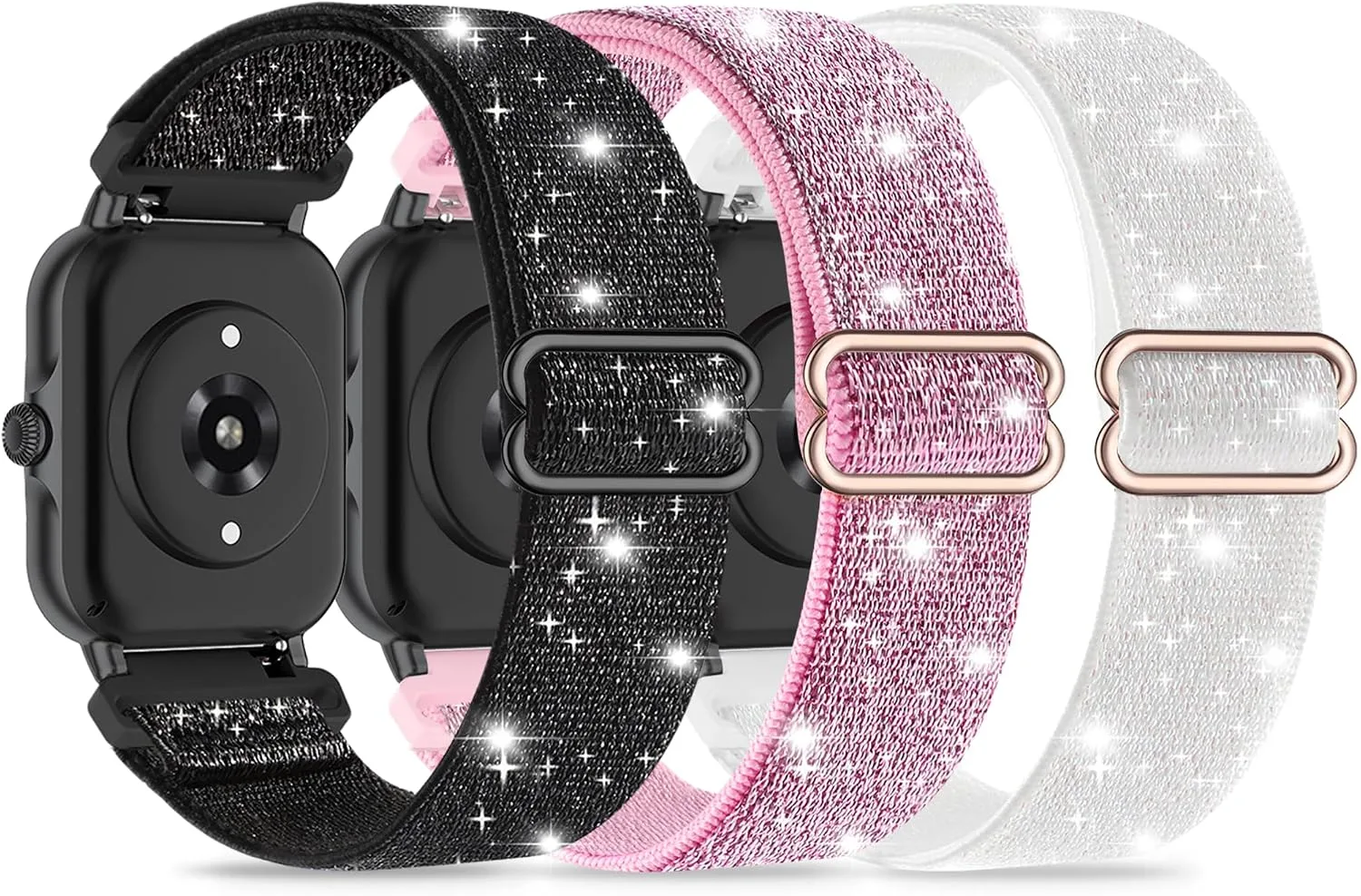 Correas de nylon elástico Sunnyson 3 unidades para smartwatch 22mm