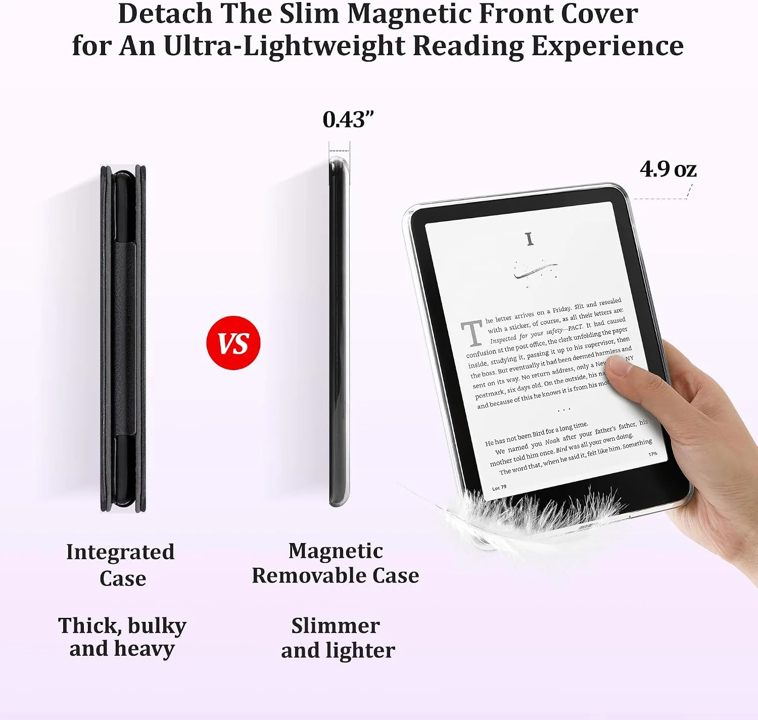 SESENSE Magnetic Case for 7'' Kindle Paperwhite 12th Gen 2024 & Colorsoft
