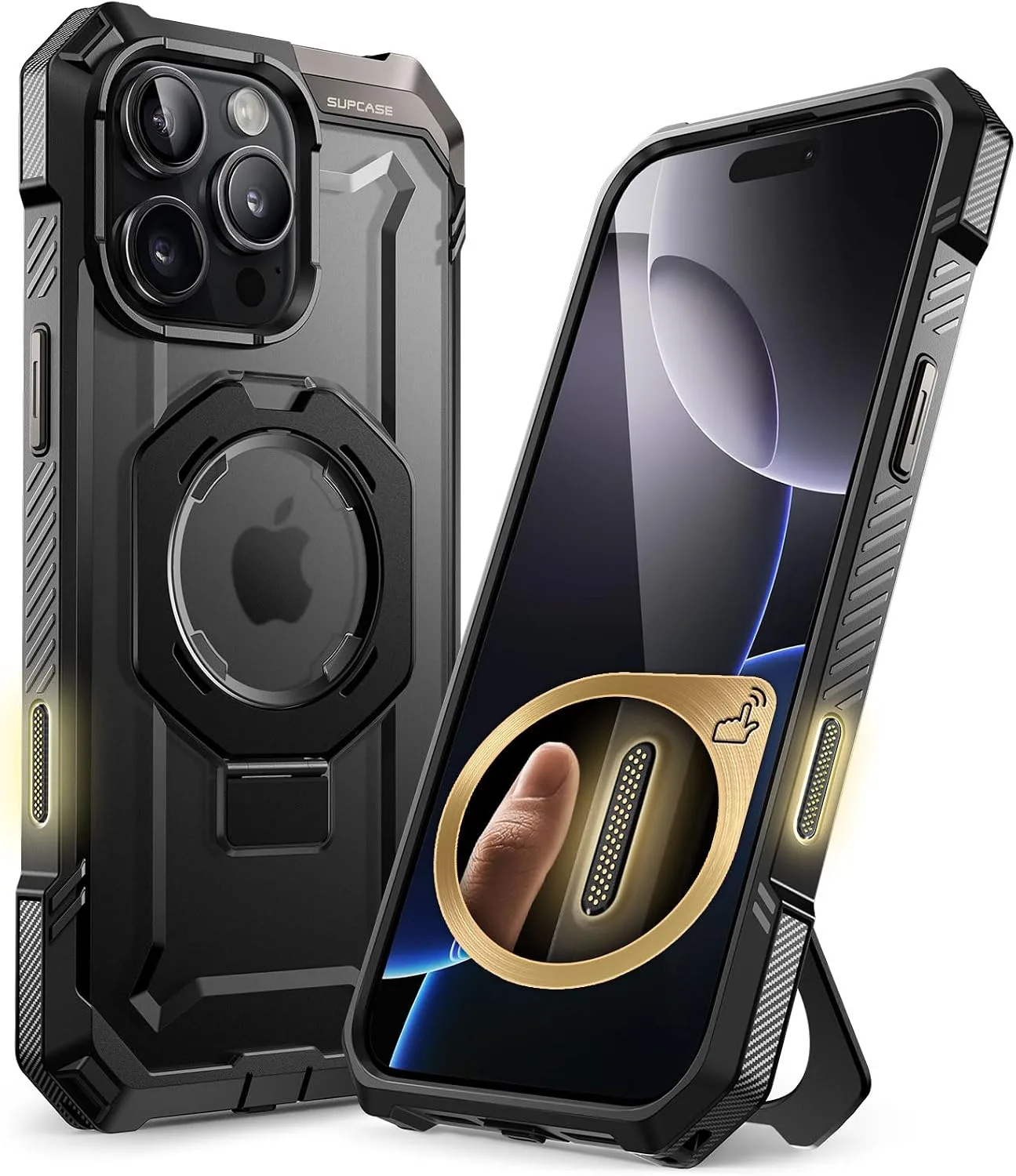 SUPCASE for iPhone 16 Pro Case with Camera Control Capture Button, Black
