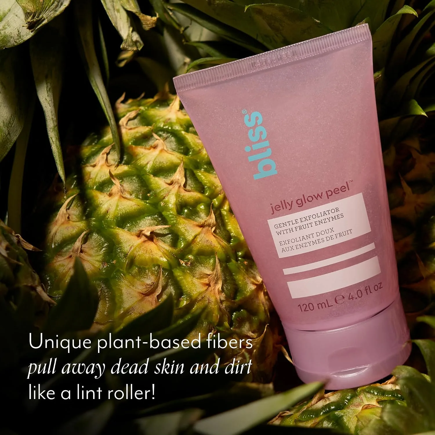 Bliss Jelly Glow Peel™ Gentle Non-Abrasive Cleanser and Exfoliator With Fruit Enzymes - 4 Oz - Nourishes and Hydrates Skin - Clean - Vegan & Cruelty Free (Pack of 2)