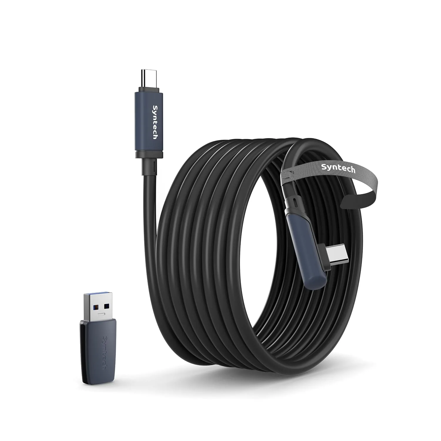 Cable VR Syntech Link 16FT para Meta Quest 3/3S/2 USB 3.0 con adaptador