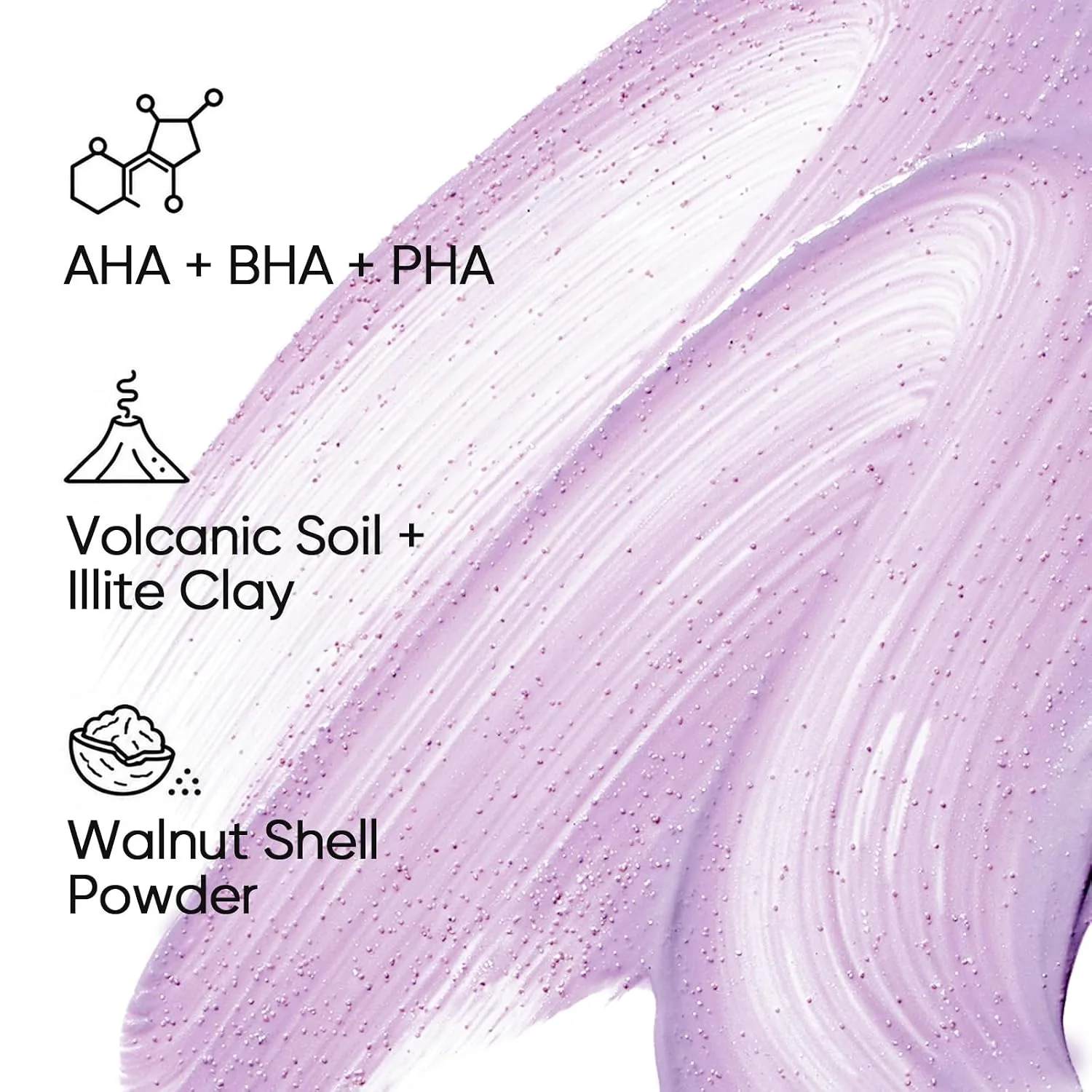 SKINTIFIC Exfoliating Clay Mask Stick with AHA BHA PHA & Glycolic Acid