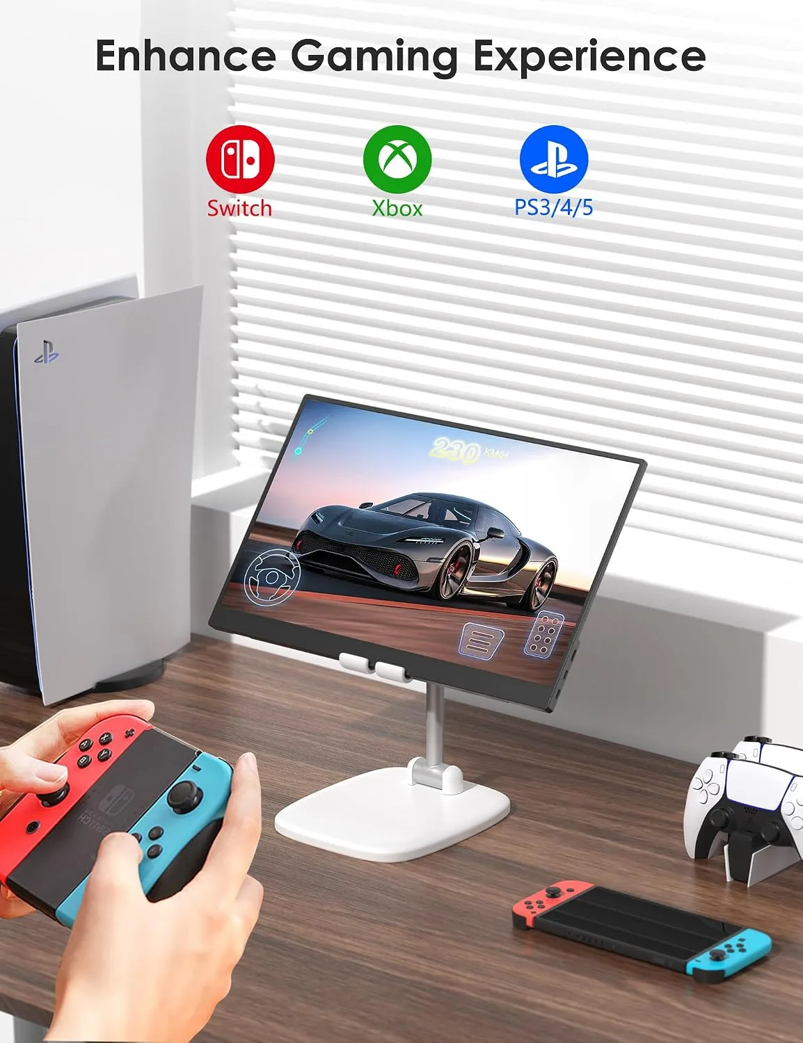 Anyuse 17.3" FHD 144Hz IPS USB-C HDMI Portable Monitor