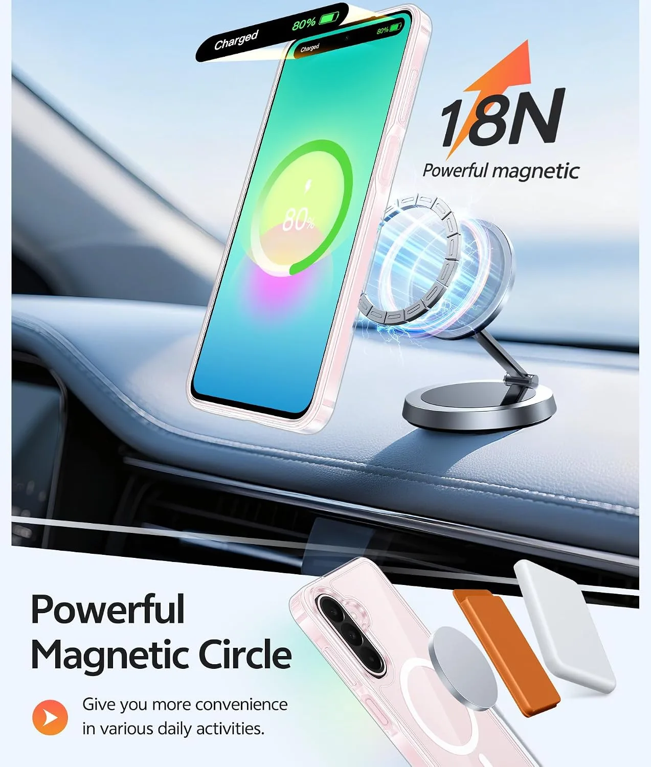 FNTCASE for Galaxy A27 5G Phone Case, Fit for Magsafe, Screen Protector