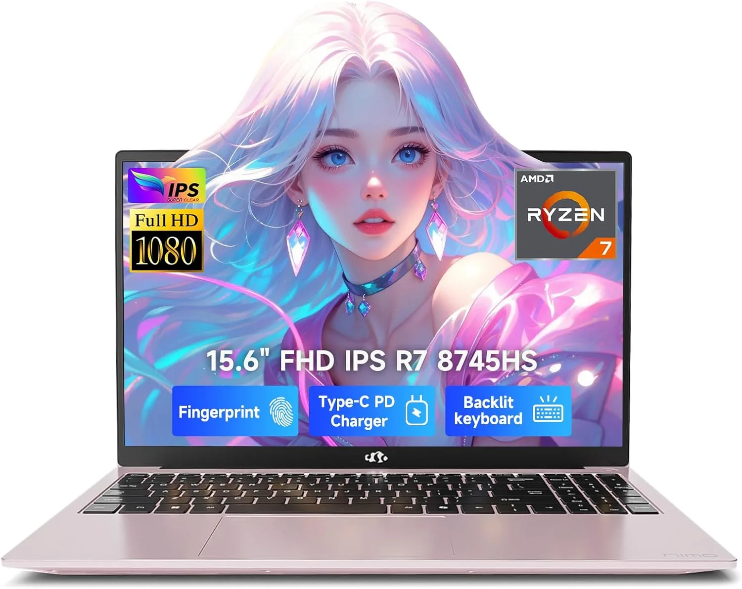Laptop Nimo 15.6" AMD Ryzen 7 8745HS 16GB DDR5 512GB SSD