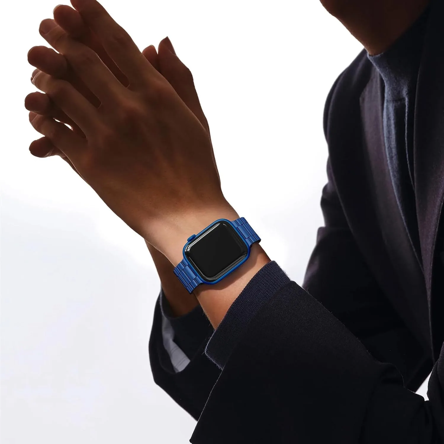 EPULY Metal Band Compatible with Apple Watch Bands for Men 42/44/45/46/49mm