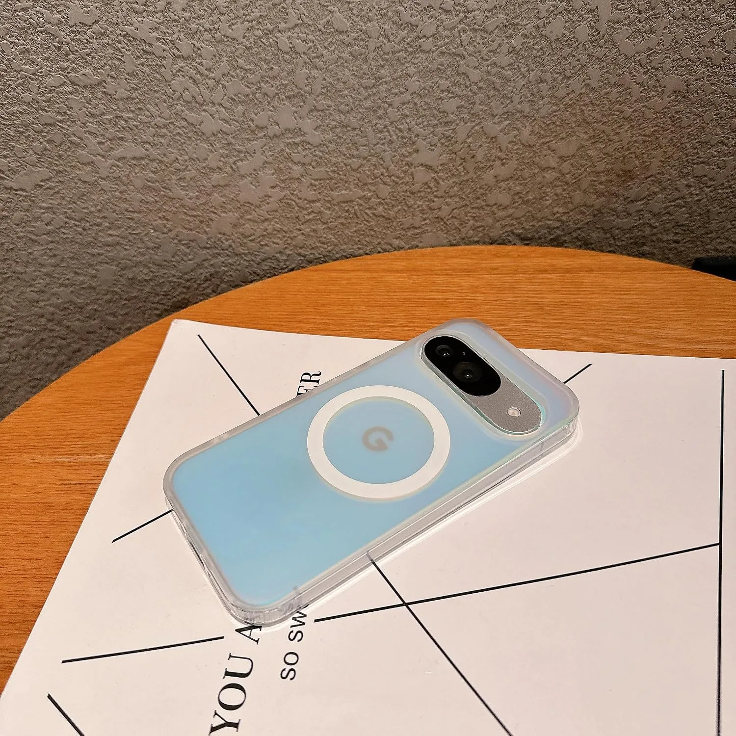 Magnetic for Google Pixel 11/11 Pro Case Women, [Compatible with MagSafe], [Holographic Iridescent Color Changing Effect] Fashion Slim Cute and Unique Matt Protective Phone Cover for Pixel 11/11 Pro