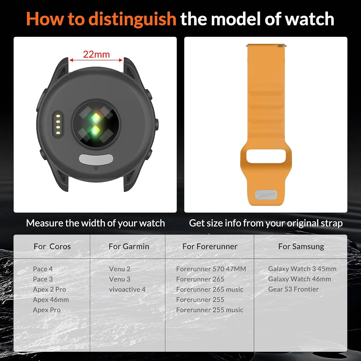 OVERSTEP Watch Band for Coros Pace 4/3/Apex 2 Pro/Apex 46mm/Apex Pro
