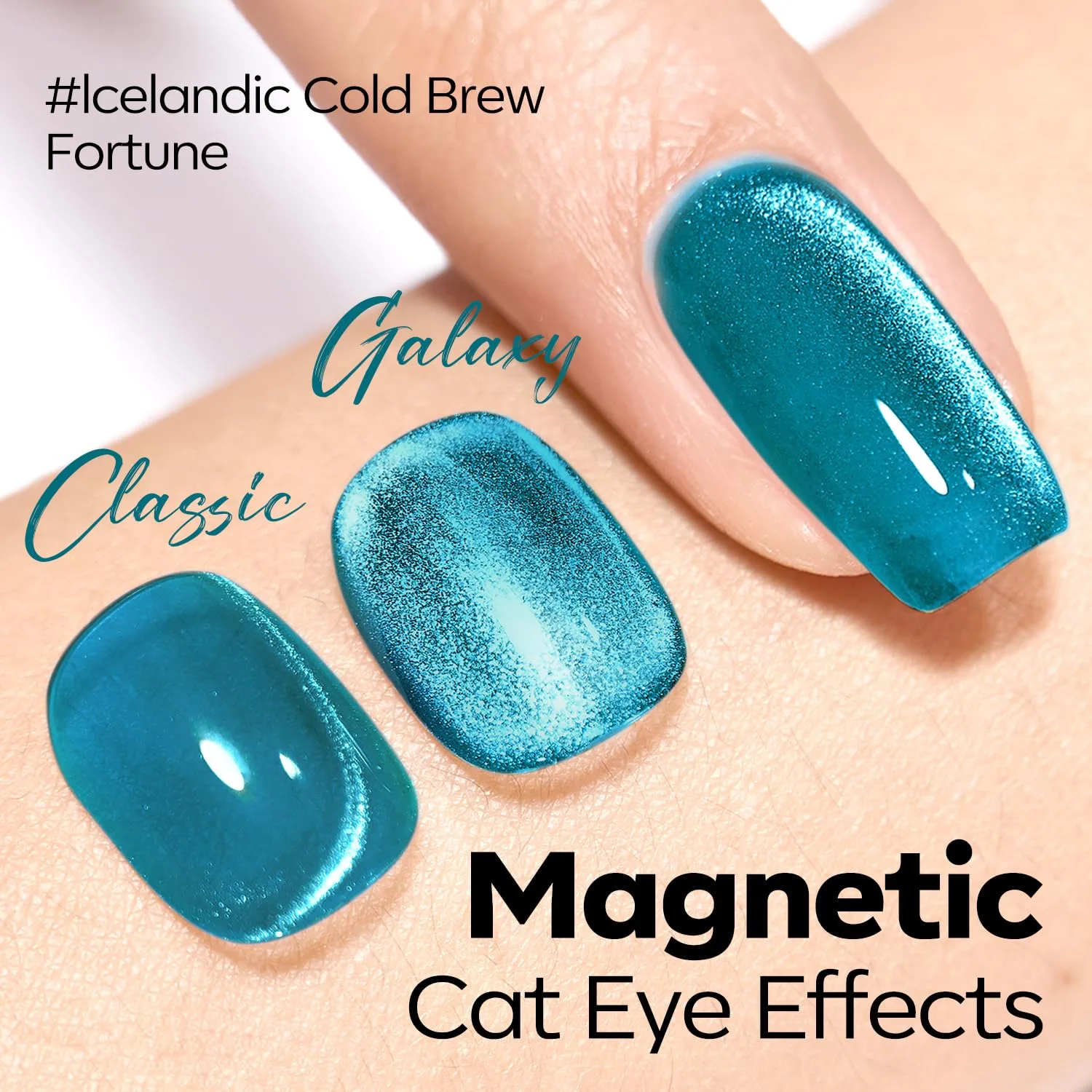 modelones Cat Eye Gel Nail Polish Silk Blue Cat Eye Gel Polish