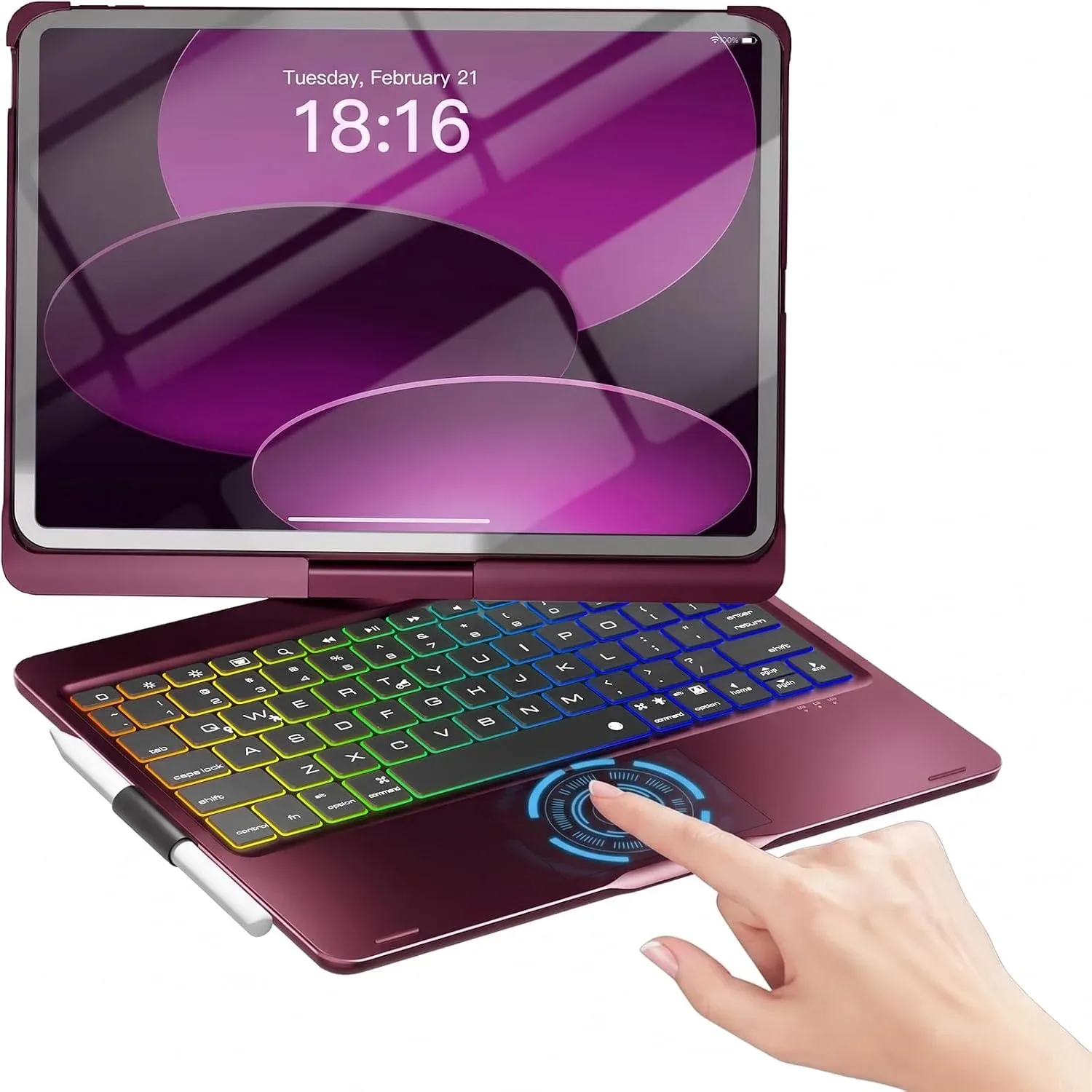 Funda Case con Teclado Inalámbrico Nokbabo para iPad 10/11 y iPad Air 11