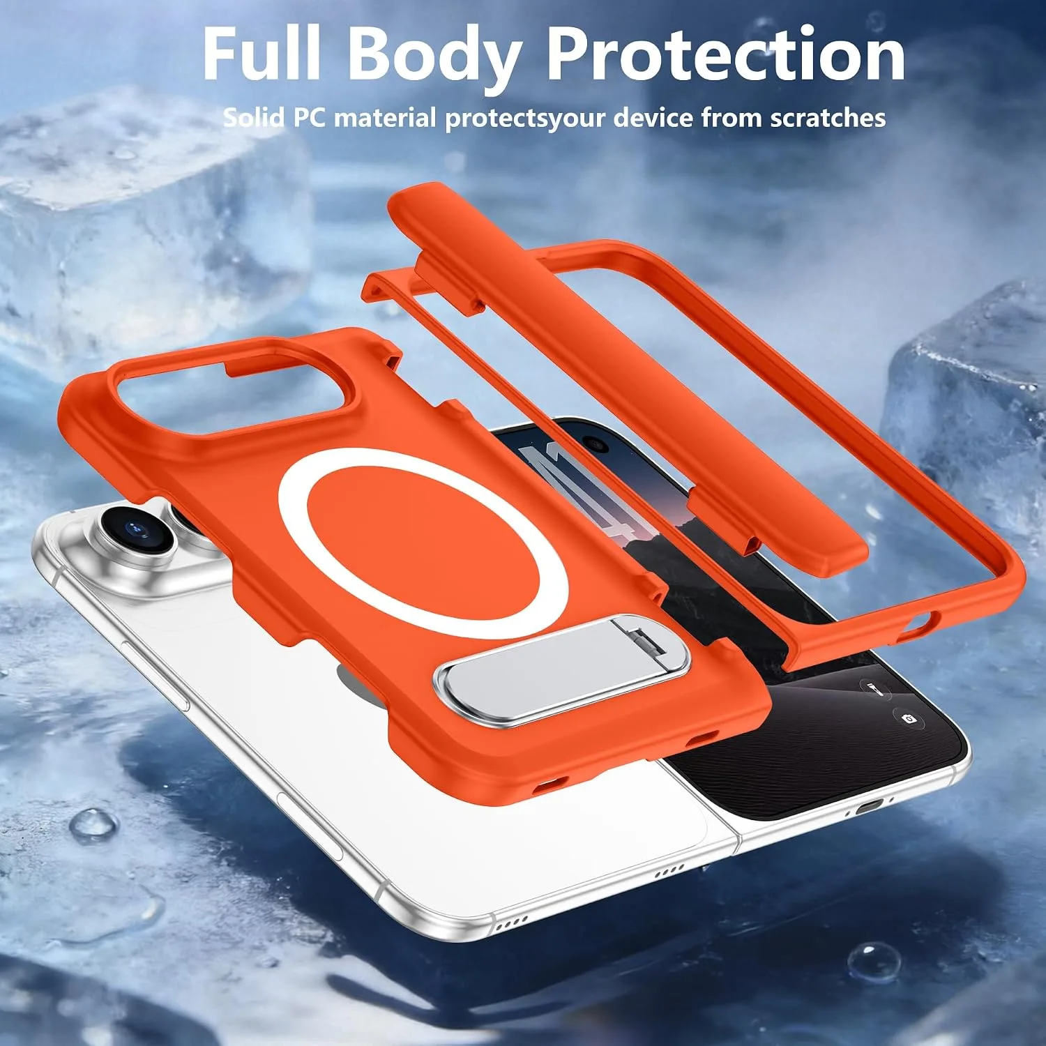 For iPhone Duo Case/iPhone Fold Case with Kickstand & Screen Protector