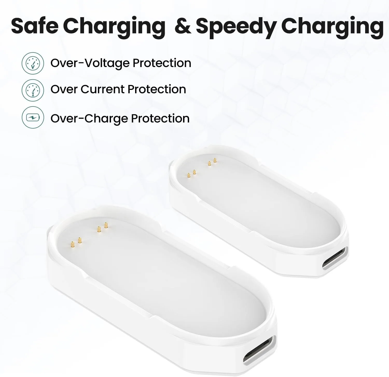 Compatible with PLAUD Note Pin Charger, 2 Pin Magnetic Charging Stand Charging Base for PLAUD NotePin Voice Recorder (White)