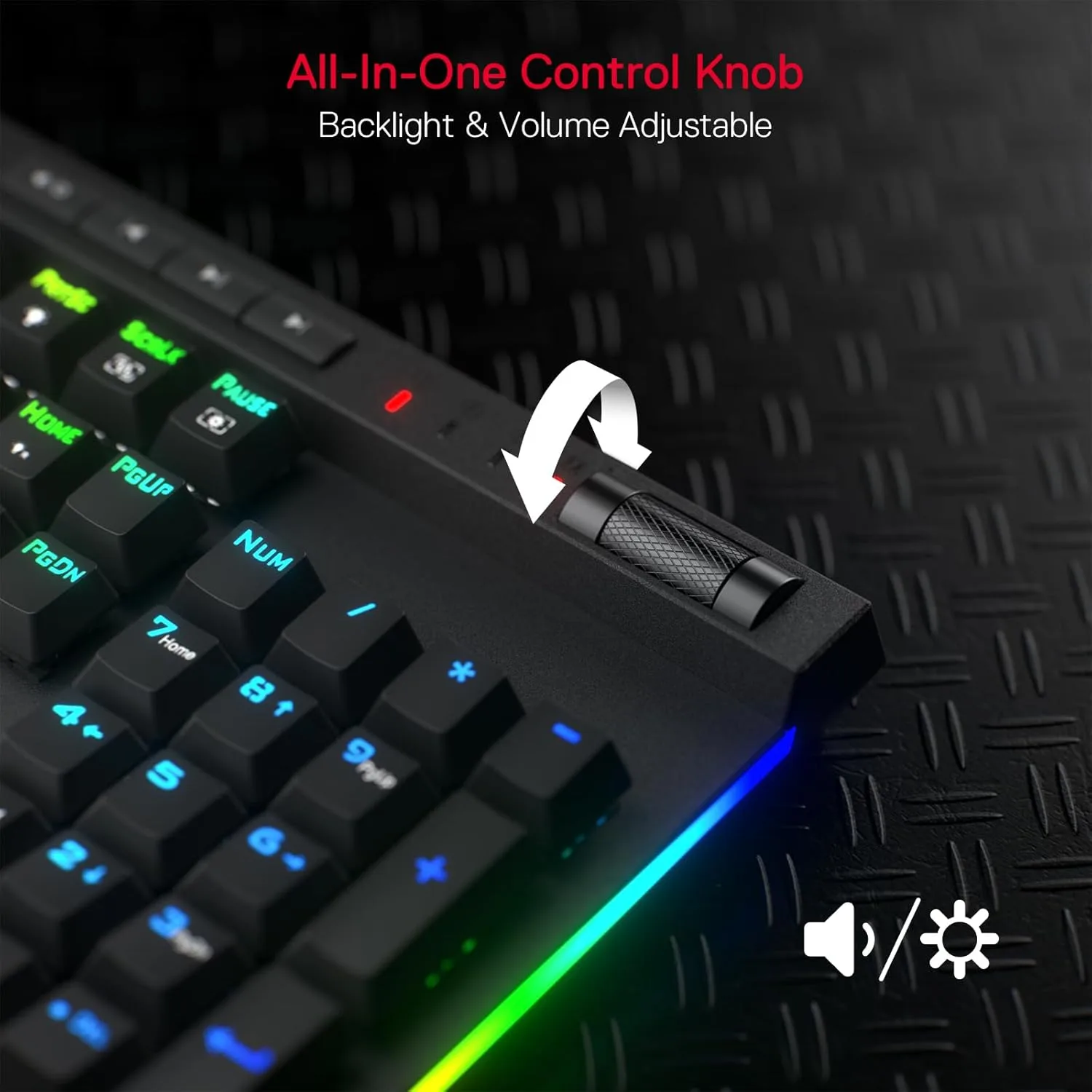 Redragon K580 PRO Wireless RGB Gaming Keyboard, Macro G Keys & Media Wheel