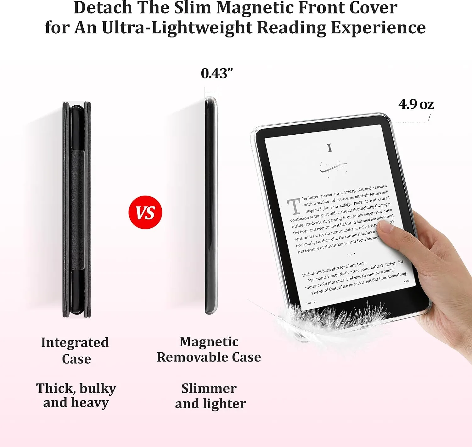 SESENSE Magnetic Case for 7'' Kindle Paperwhite 12th Gen 2024 & Colorsoft