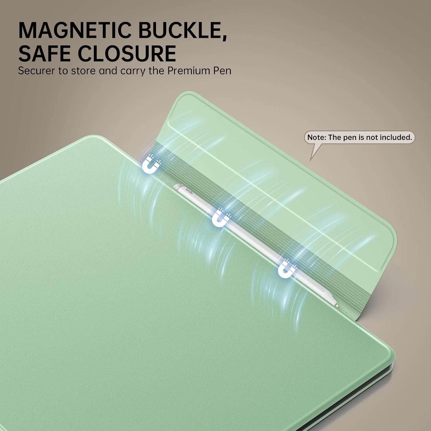 MoKo Magnetic Case for 11" Kindle Scribe 3rd & Colorsoft 1st, Green