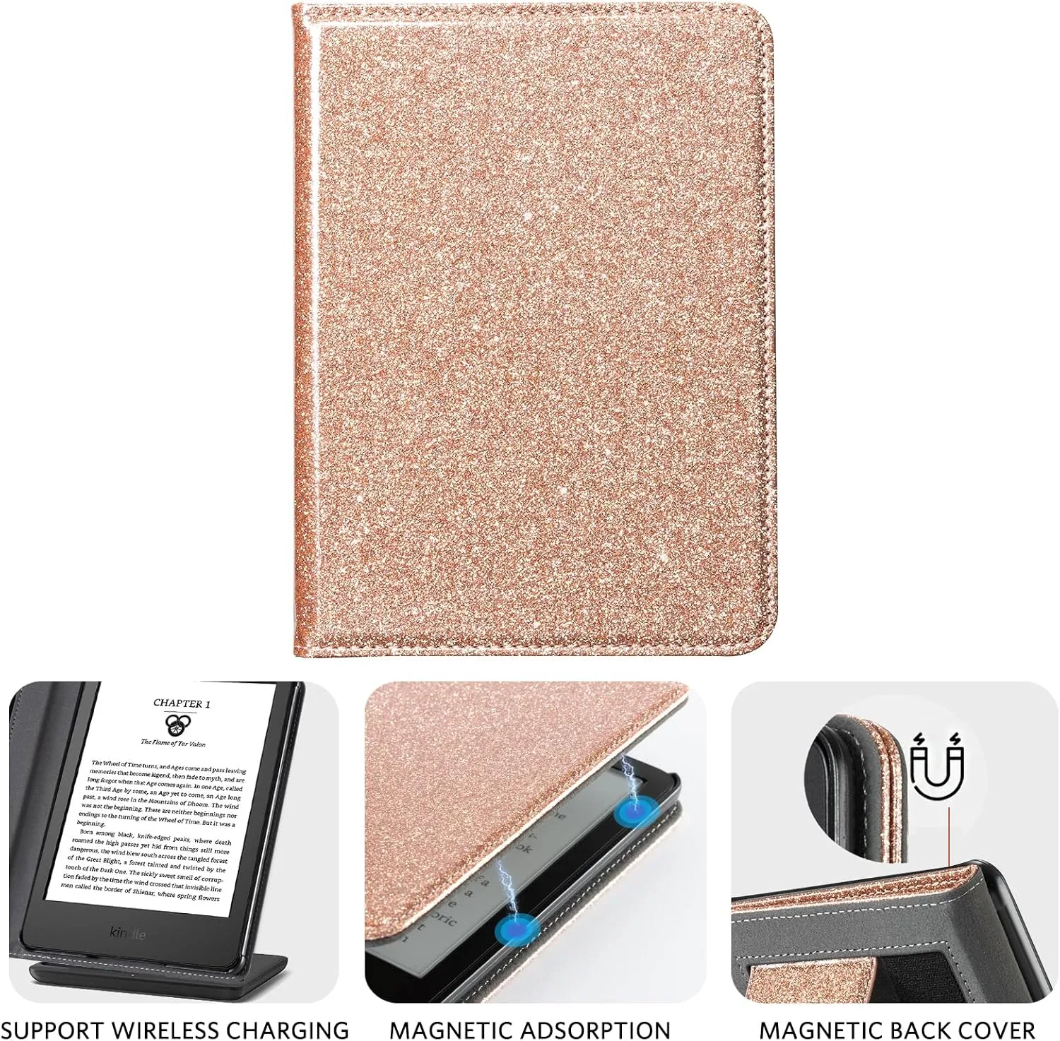 CoBak Case with Stand for for 6" Kindle (2024 & 2022, 11th Gen)