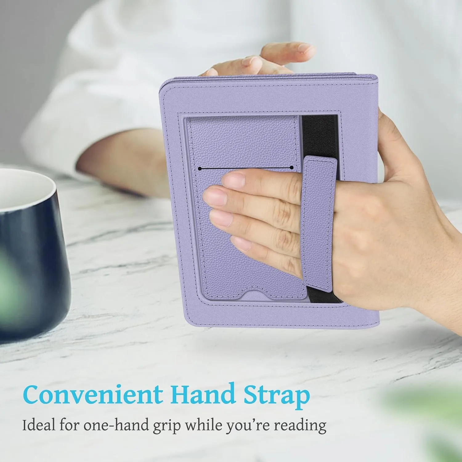 Fintie Stand Case for 6" Kindle 11th Generation 2024/2022, Lilac Purple