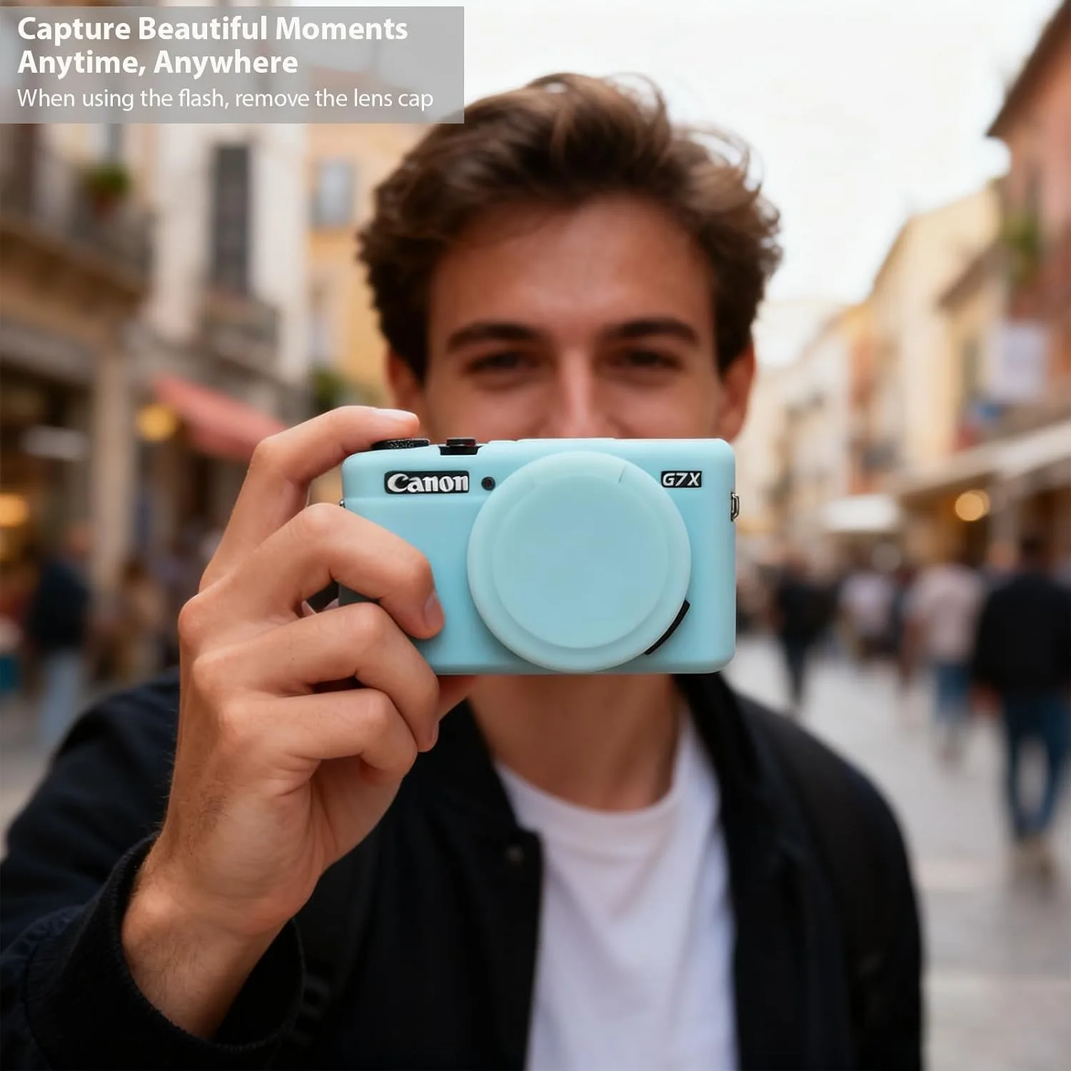 Camera Case for Canon G7X Mark II / G7X II - Jelly Green