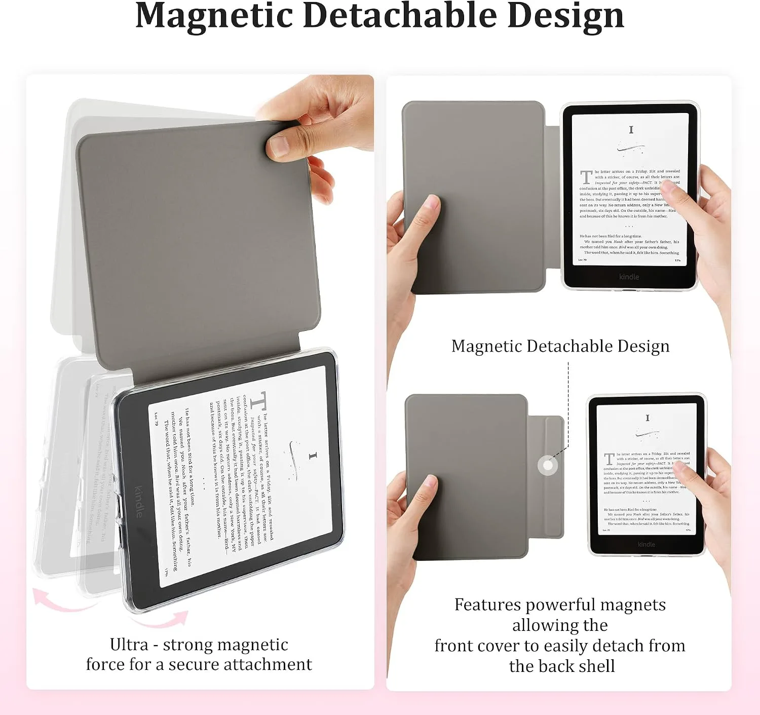 SESENSE Magnetic Case for 7'' Kindle Paperwhite 12th Gen 2024 & Colorsoft