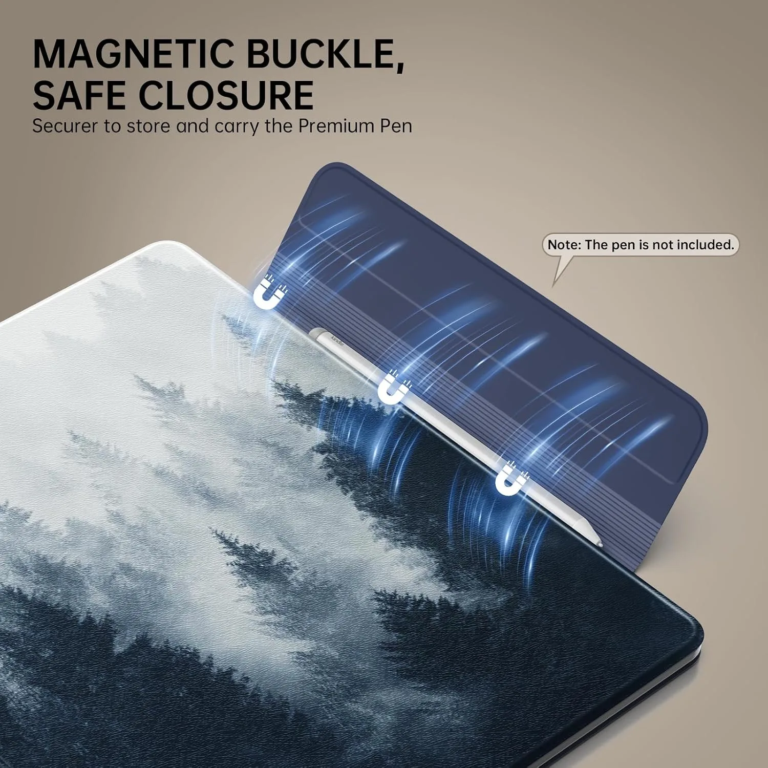 MoKo Magnetic Case for 11" Kindle Scribe 3rd & Colorsoft 1st,for Gri