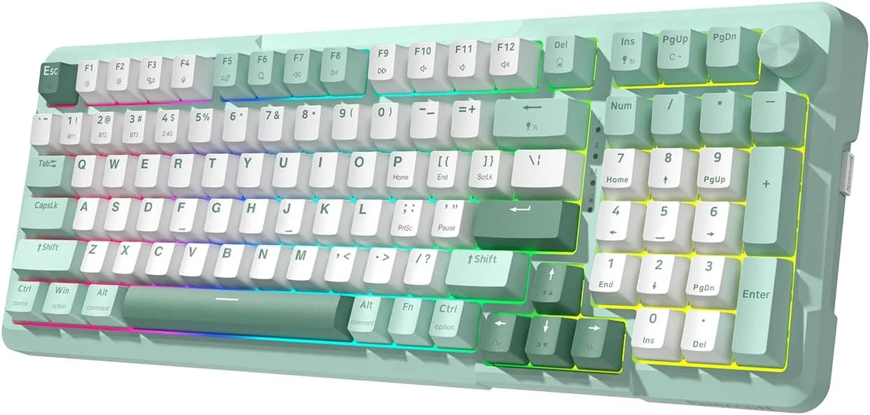 Redragon K742 Bluetooth Wireless Mechanical Gaming Keyboard with Knob