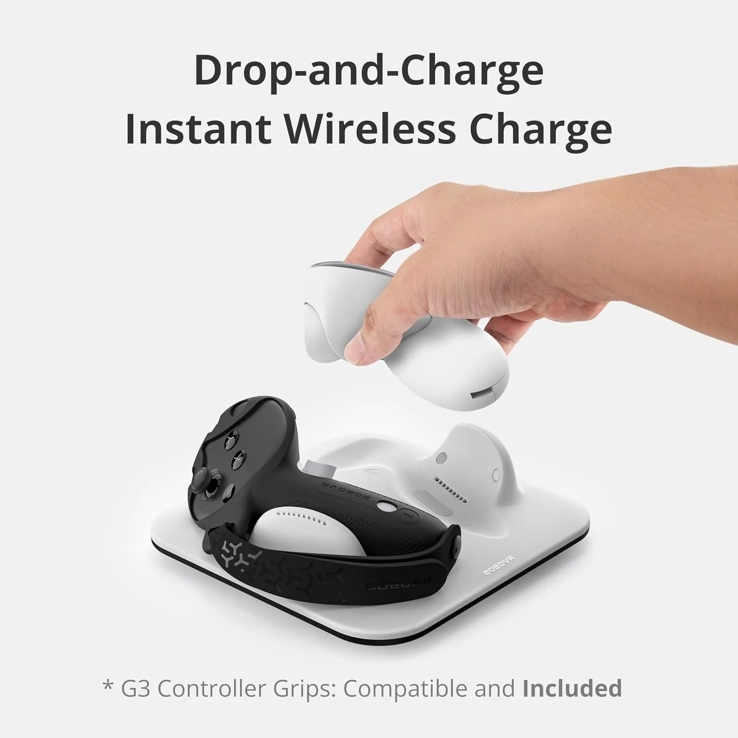 BOBOVR CD3 Controller Wireless Charging Combo, Support Charging with G3 Grip, Compatible with Quest 3/3S Controller