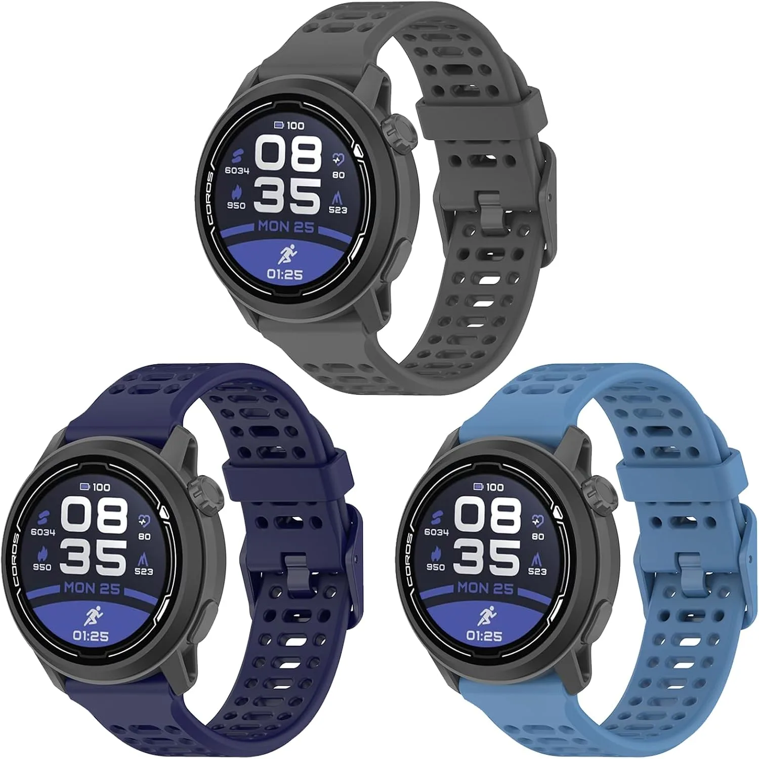 20mm Silikon Strap For COROS PACE 2/APEX 2/APEX 42mm For Women and Men