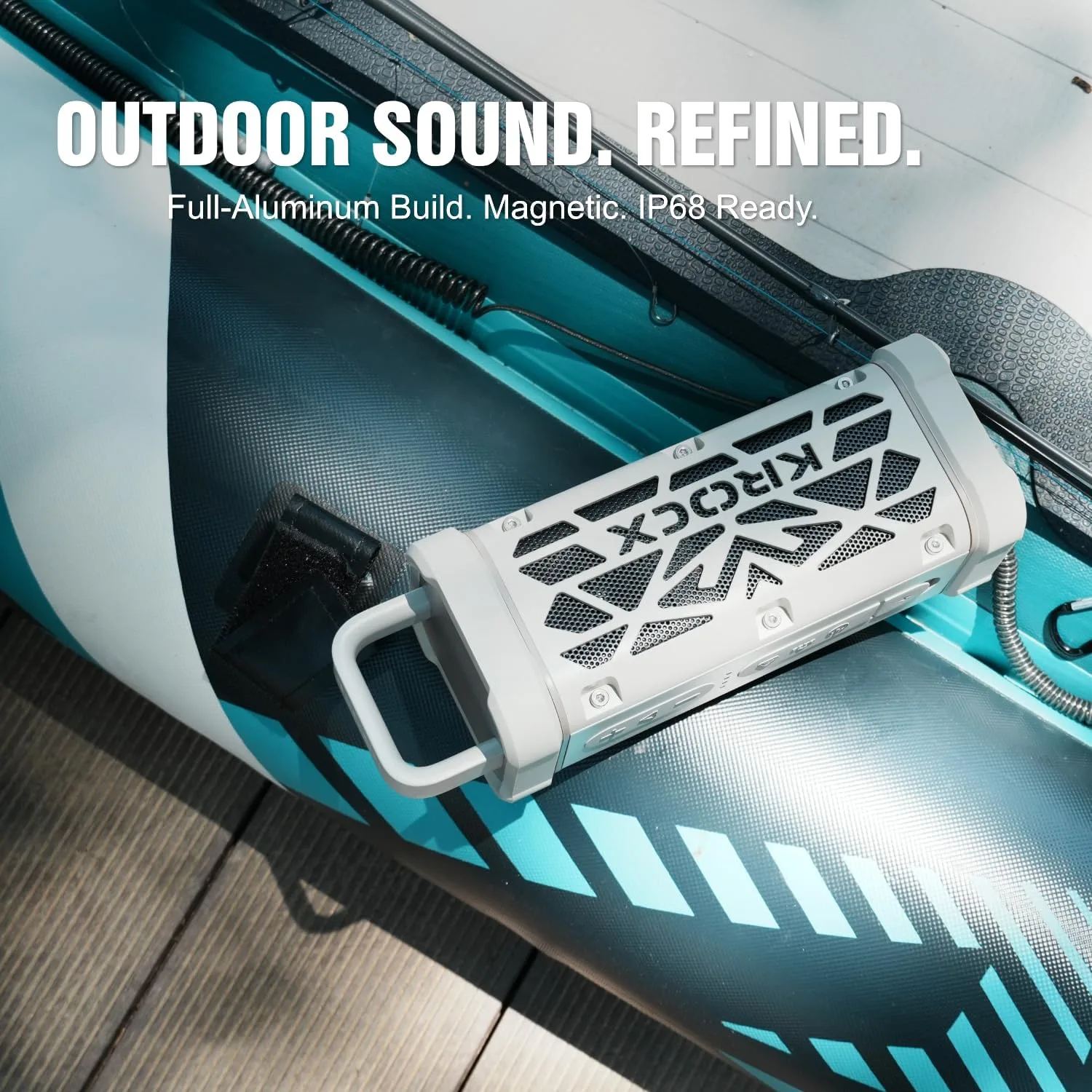 TRAVOR Magnetic Bluetooth Speaker for Patios. Outdoor Kitchen. Golf