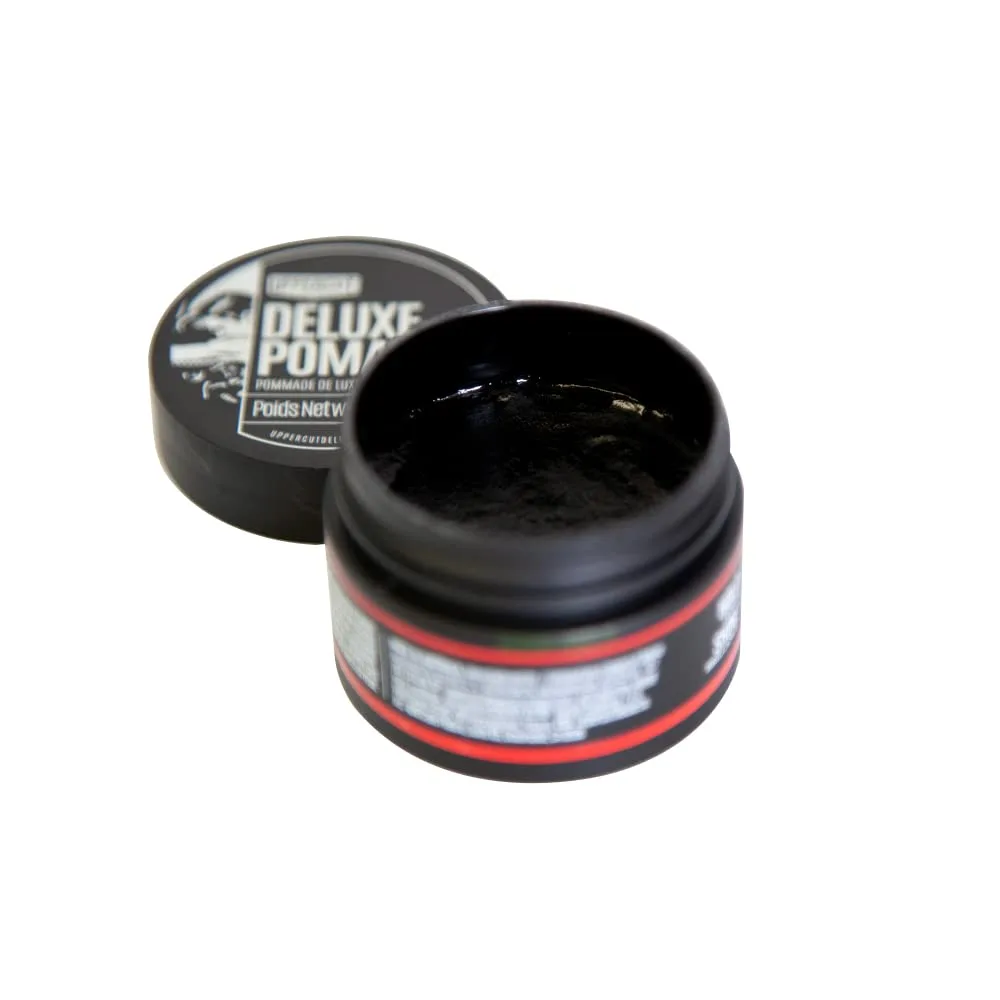 UPPERCUT DELUXE Deluxe Pomade, Midi 0.9 oz / 30g - Strong Hold, High Shine Hair Pomade – Water-Based, Easy Washout – Classic Barber Styling for Slick Backs, Side Parts & Pompadours