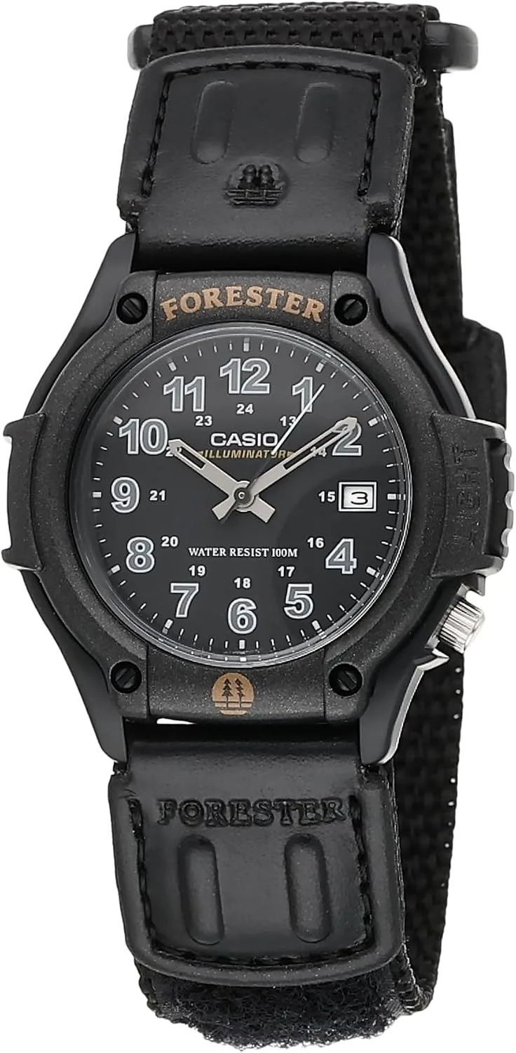 Casio FT500WC Series | Men's Analog Watch | 100 Meter Water Resistance | LED Light | Date Display | Leather/Cloth Band | Regular Time Keeping (HR, Min, SEC, PM, Date, Day) | 3 Year Battery