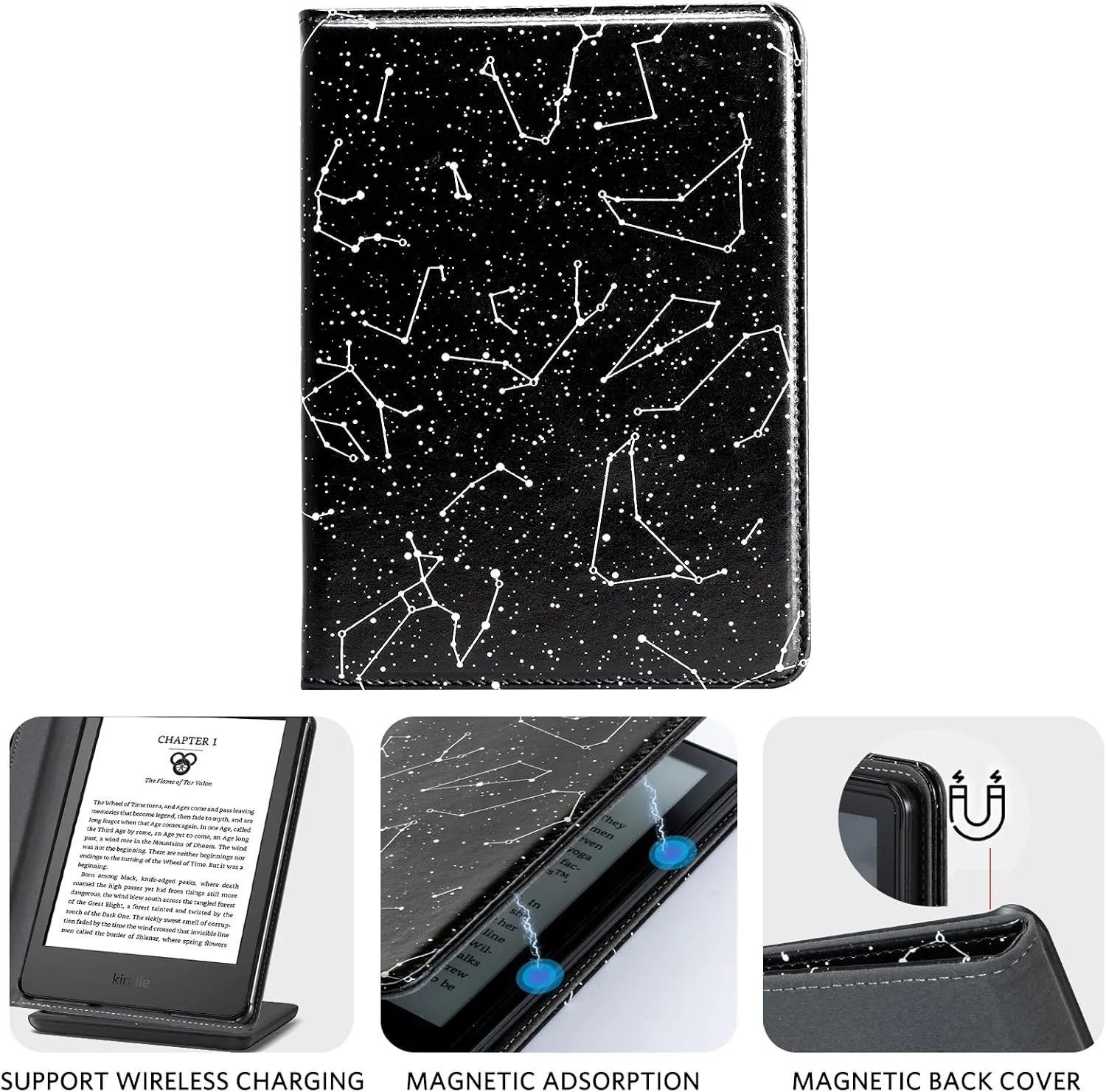 CoBak Case with Stand for for 6" Kindle (2024 & 2022, 11th Gen)