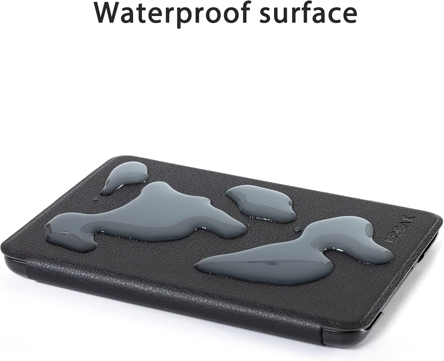CoBak Case for All New 6 Inch E-Reader 2024 and 2022 (11 Generation) - PU Leather Smart Cover, Auto Sleep and Wake, not Compatible with Kobo Clara,Black Pebbled